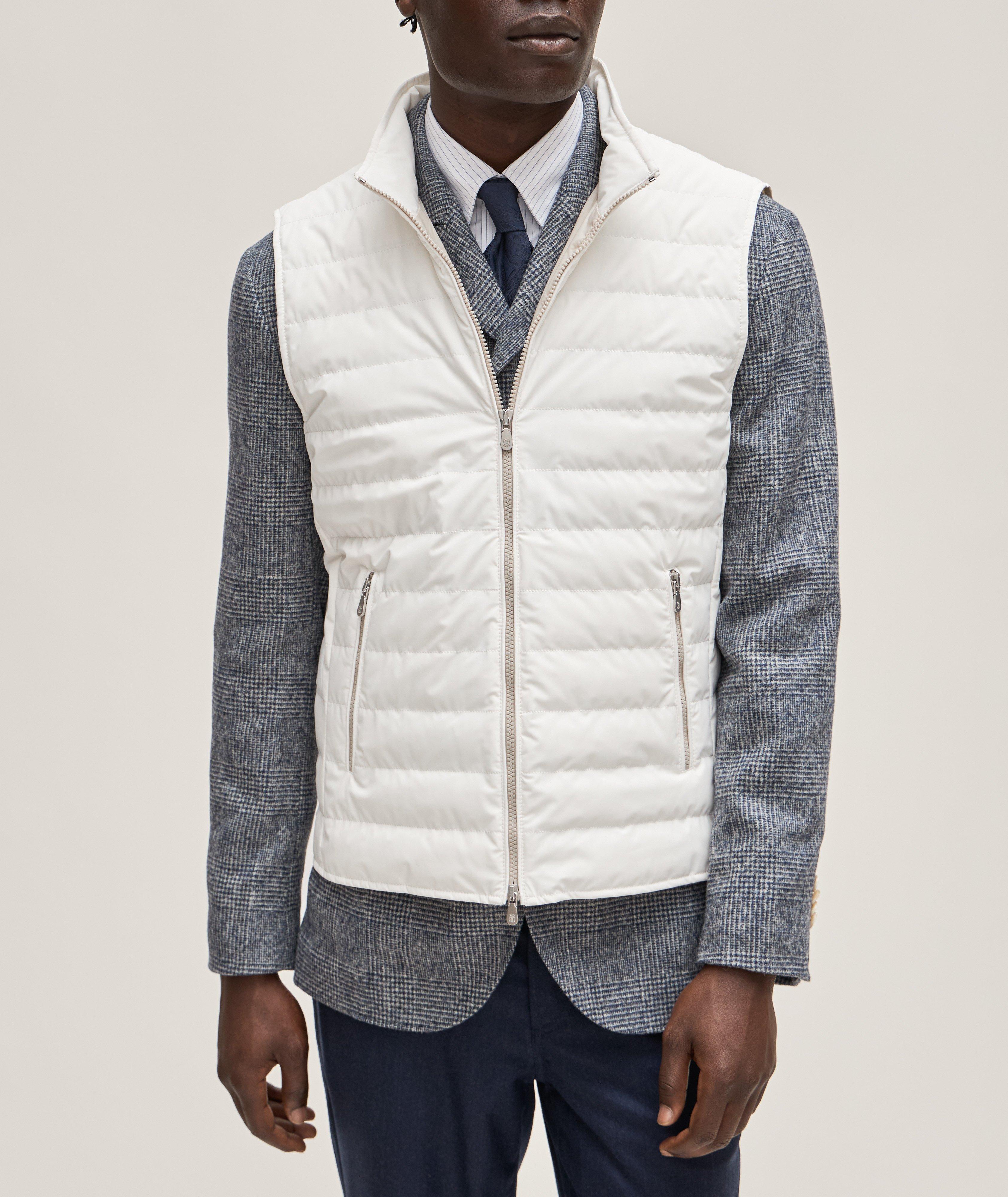 Stretch-Polyamide Quilted Down Vest image 1