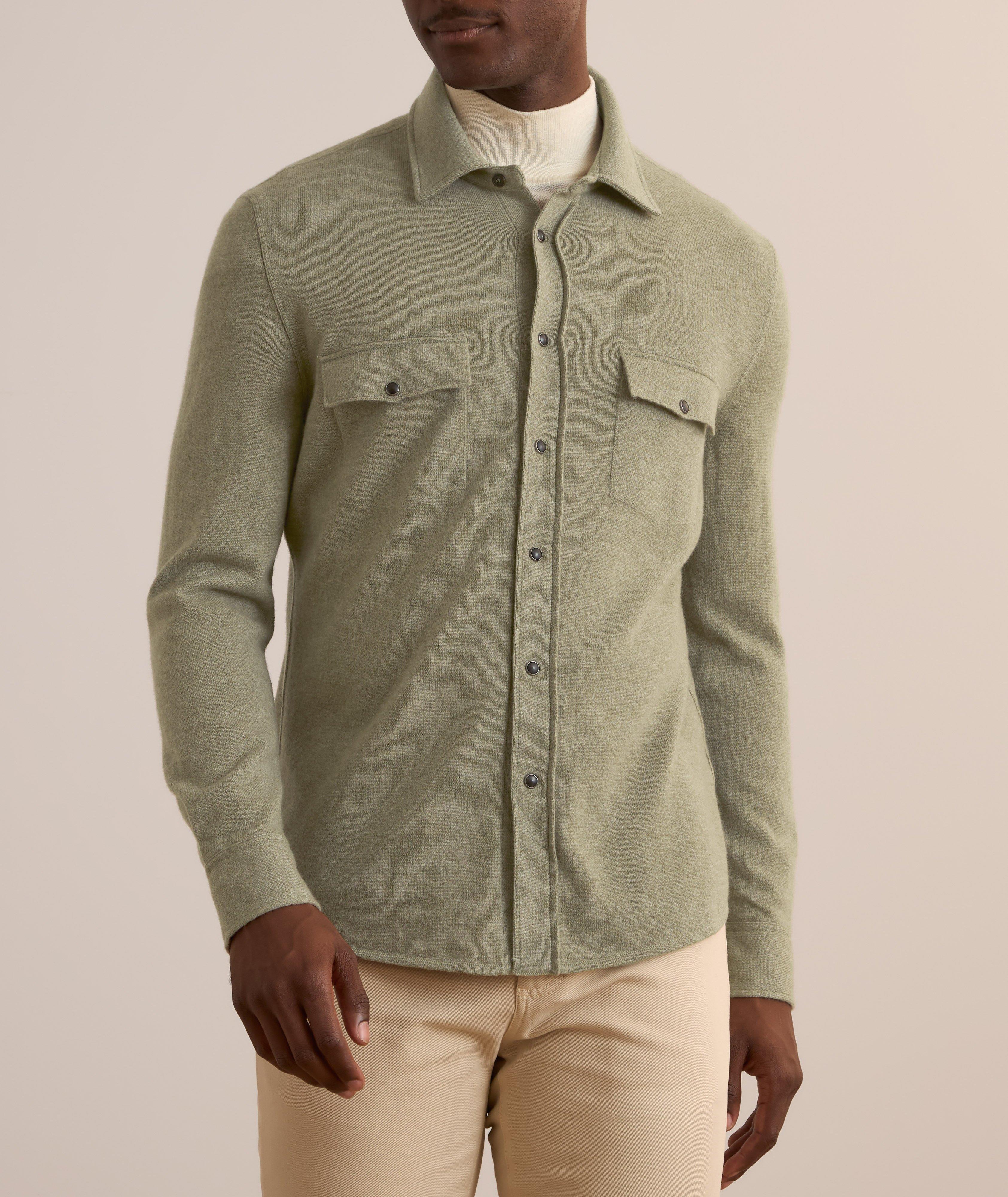 Wool-Cashmere Western Overshirt image 1