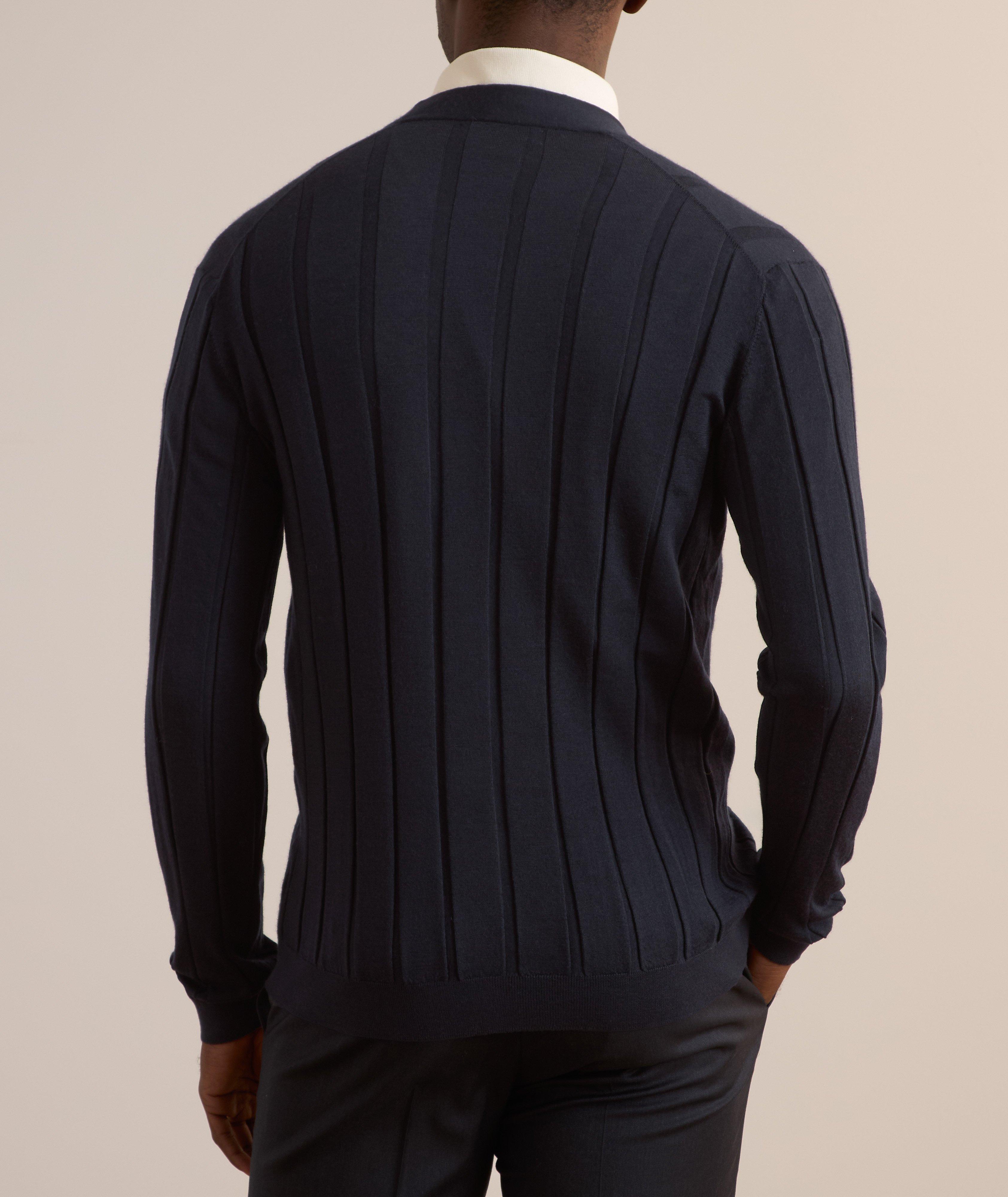 Fine Gauge Wool-Cashmere Cardigan  image 2