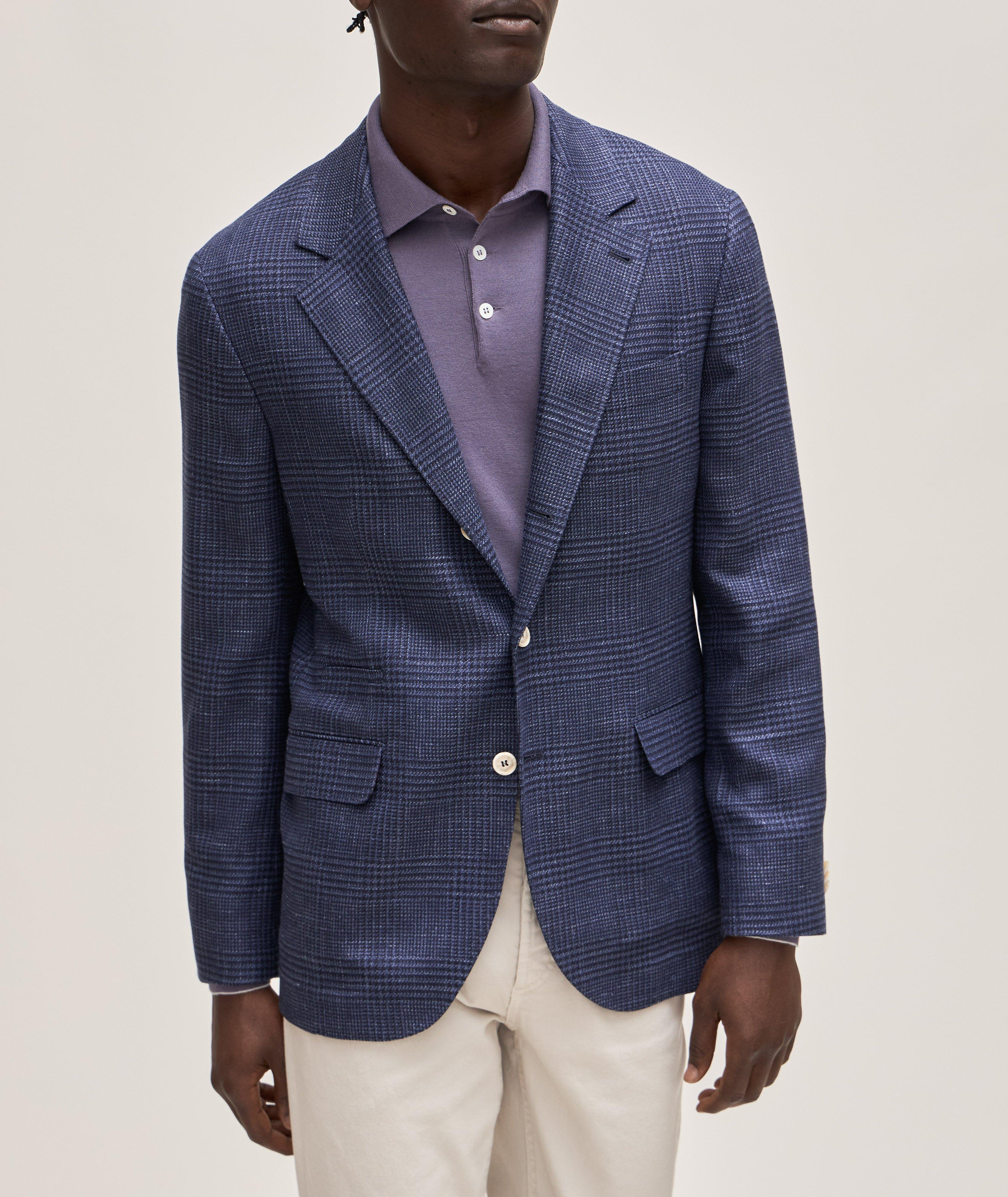 Wool, Silk & Linen Blend Unconstructed Sport Jacket  image 1