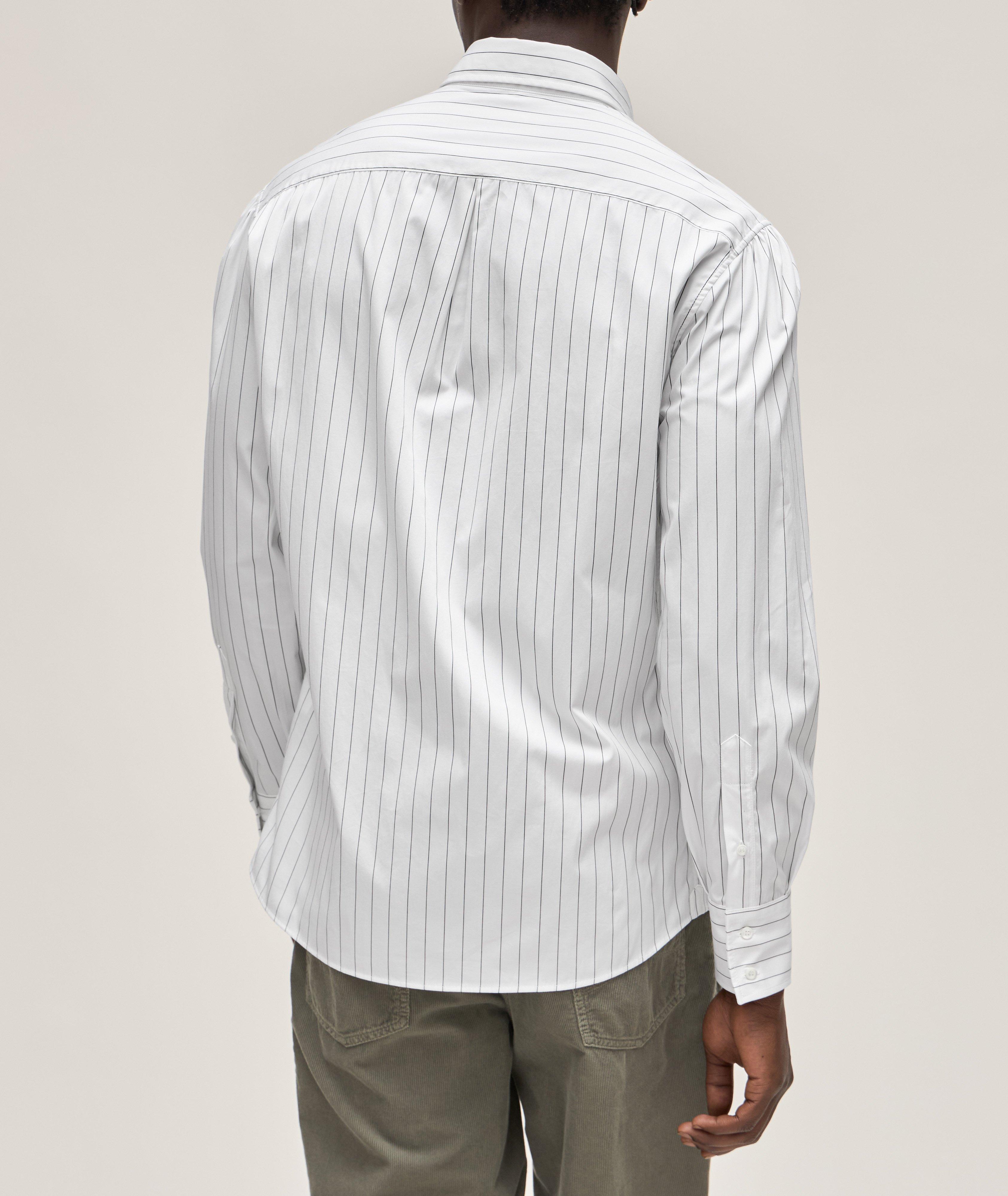 Basic Fit Striped Oxford Cotton Sport Shirt  image 2