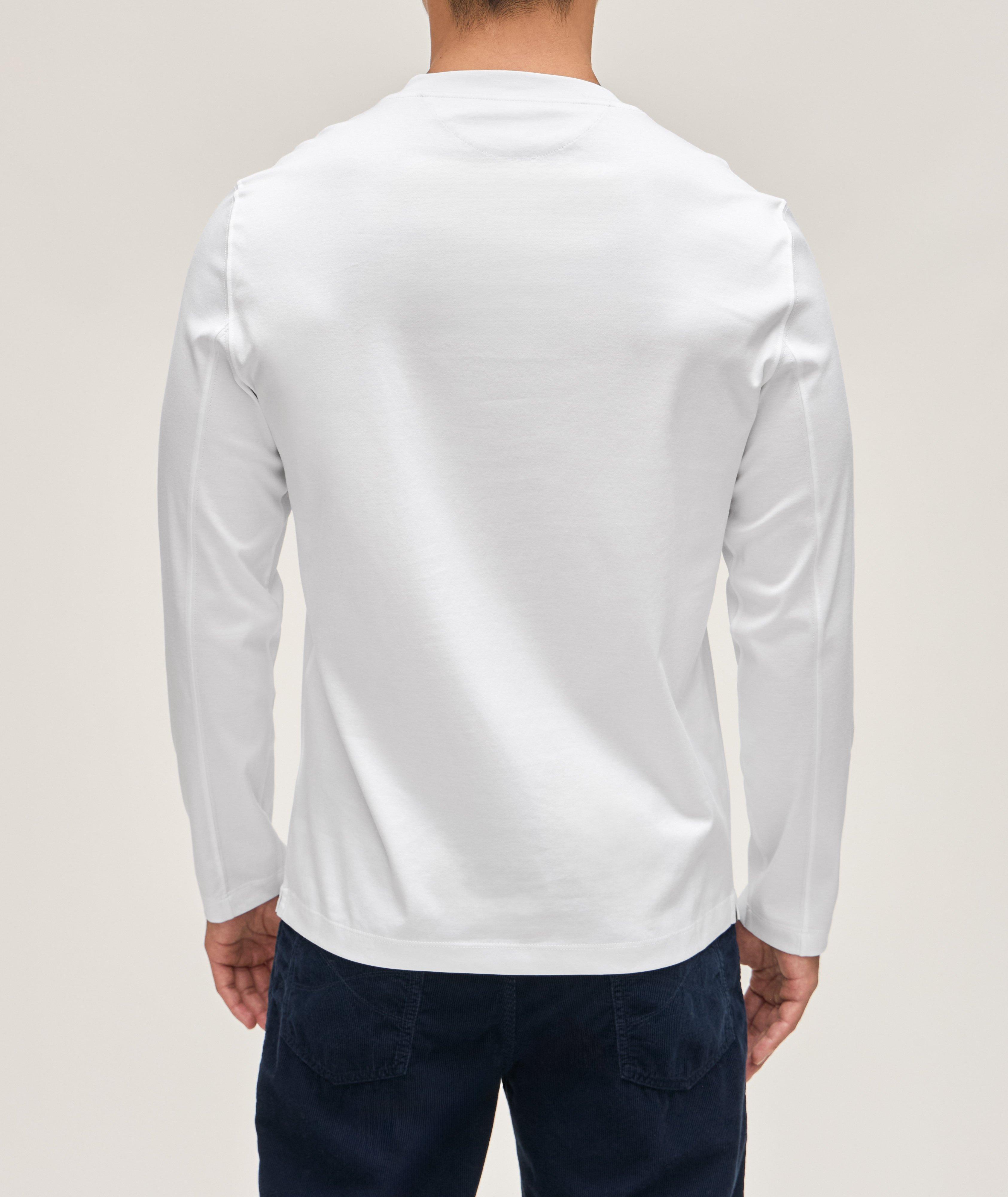 Essential Long-Sleeve Jersey Cotton T-Shirt  image 2