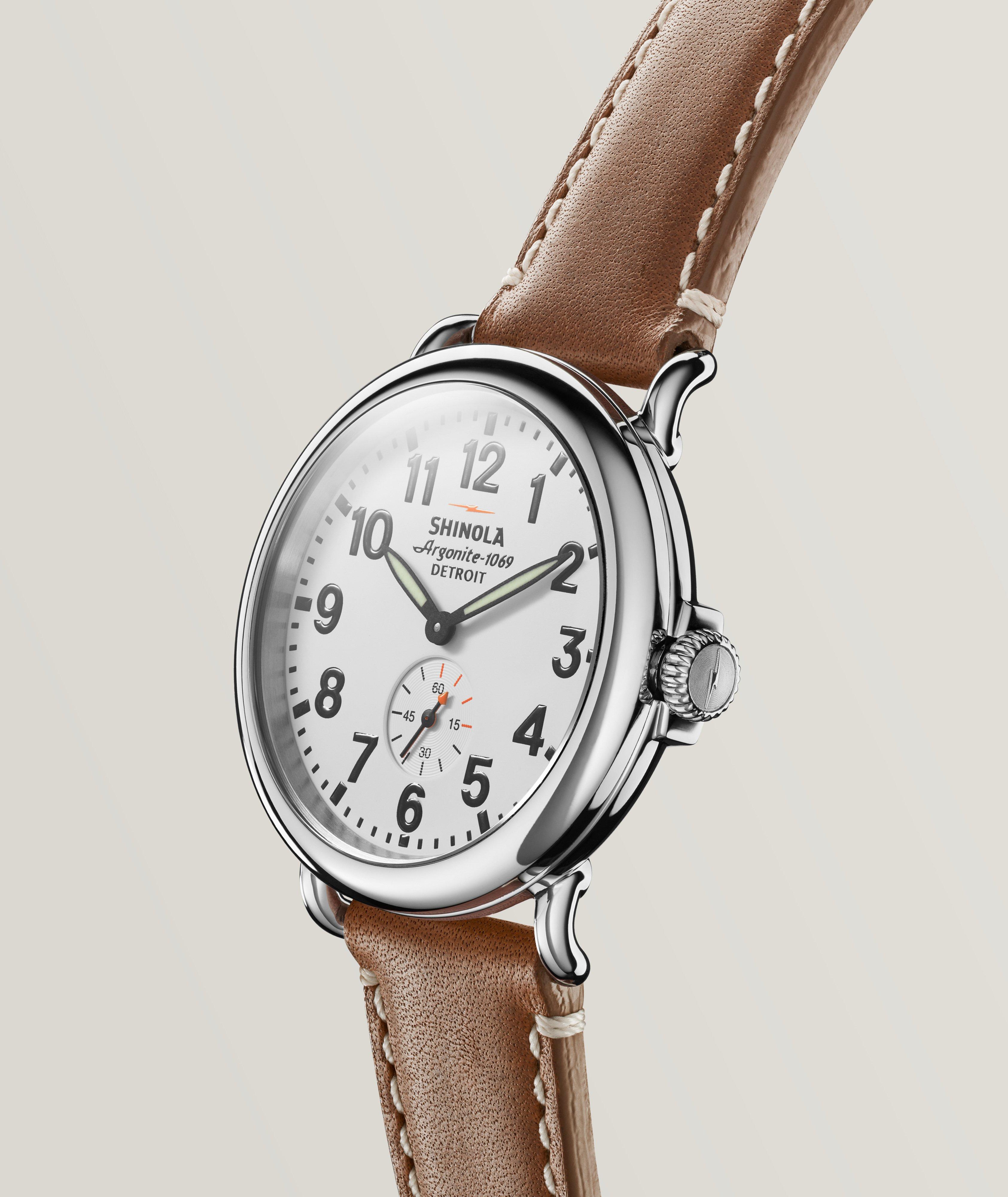 The Runwell Leather Strap Watch image 1