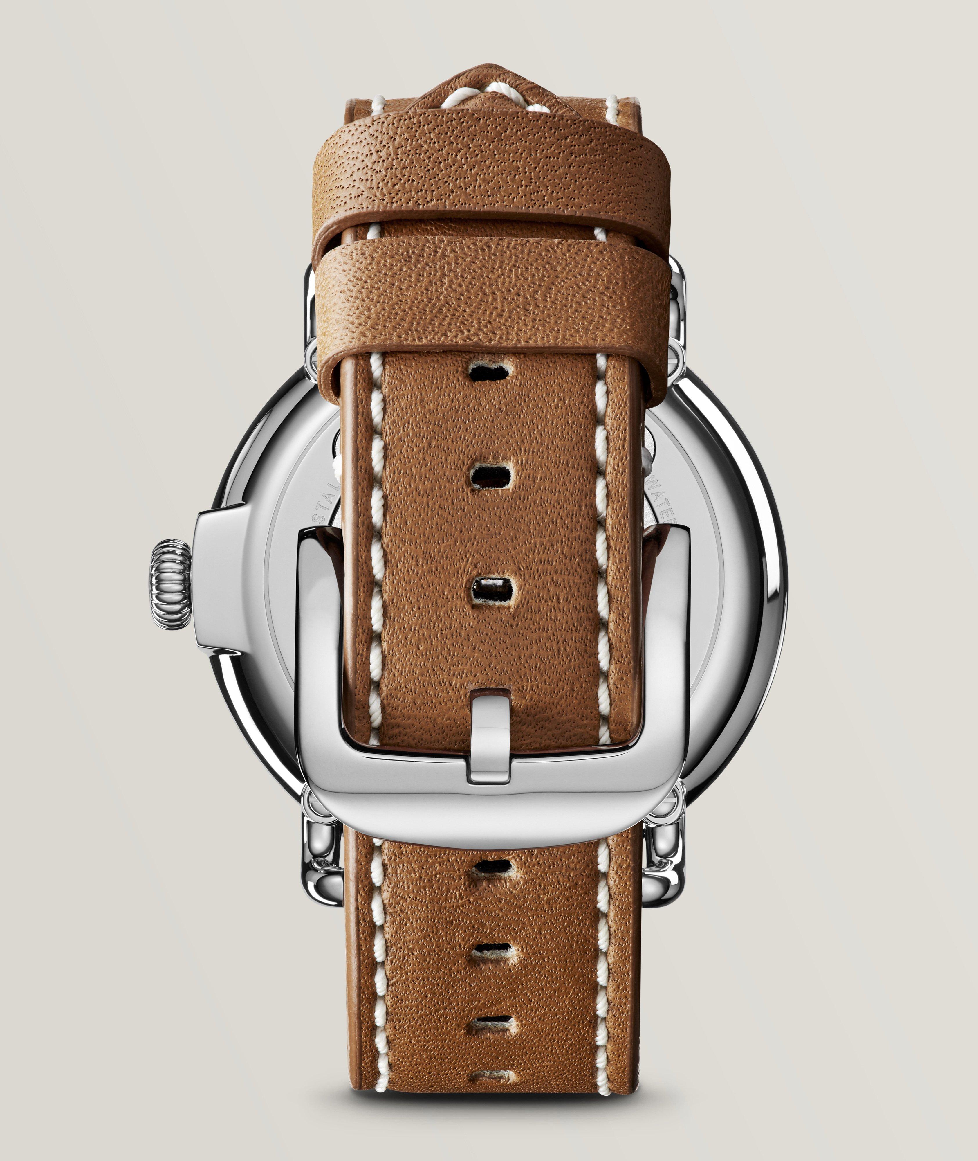 The Runwell Leather Strap Watch image 2