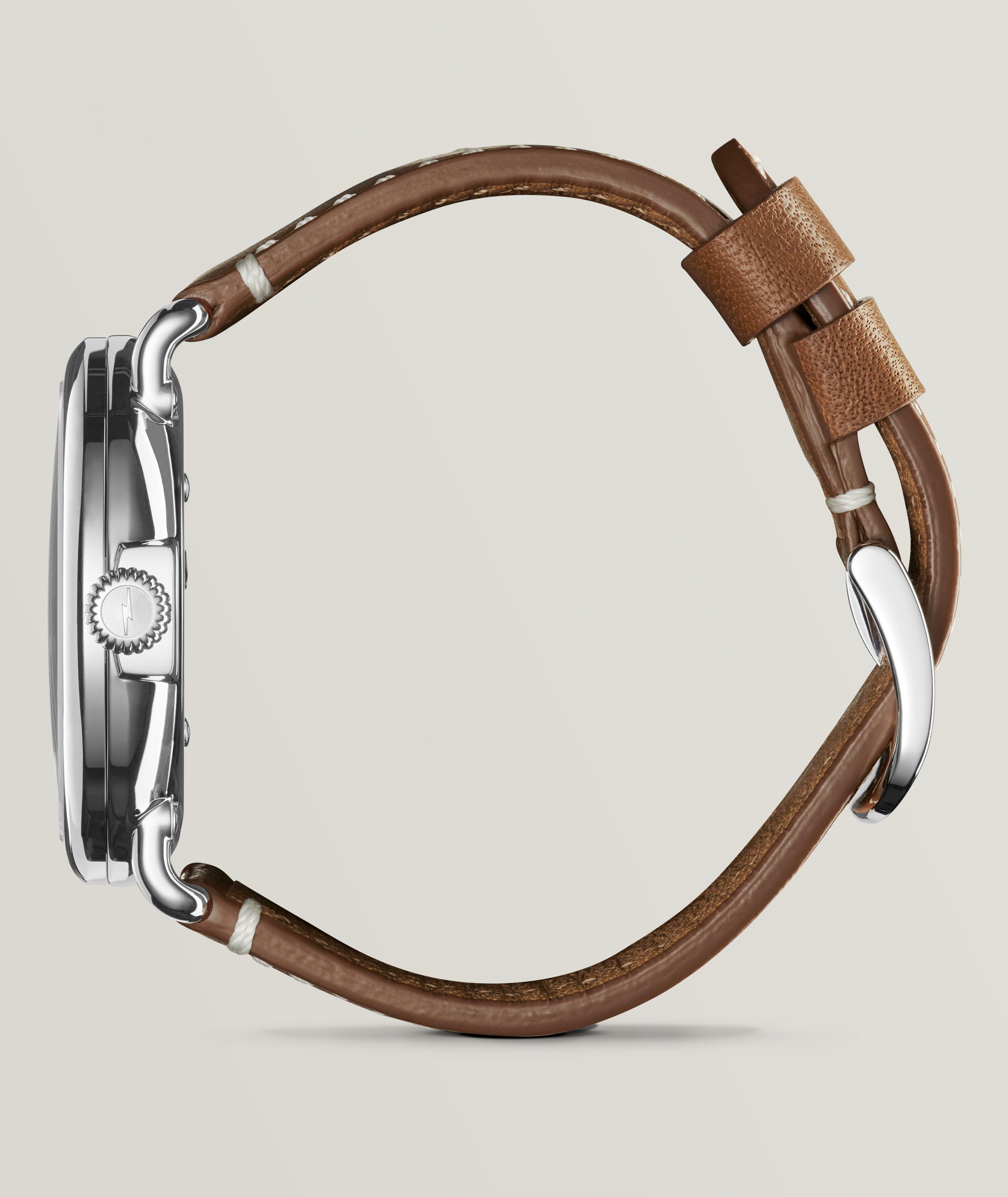The Runwell Leather Strap Watch image 3