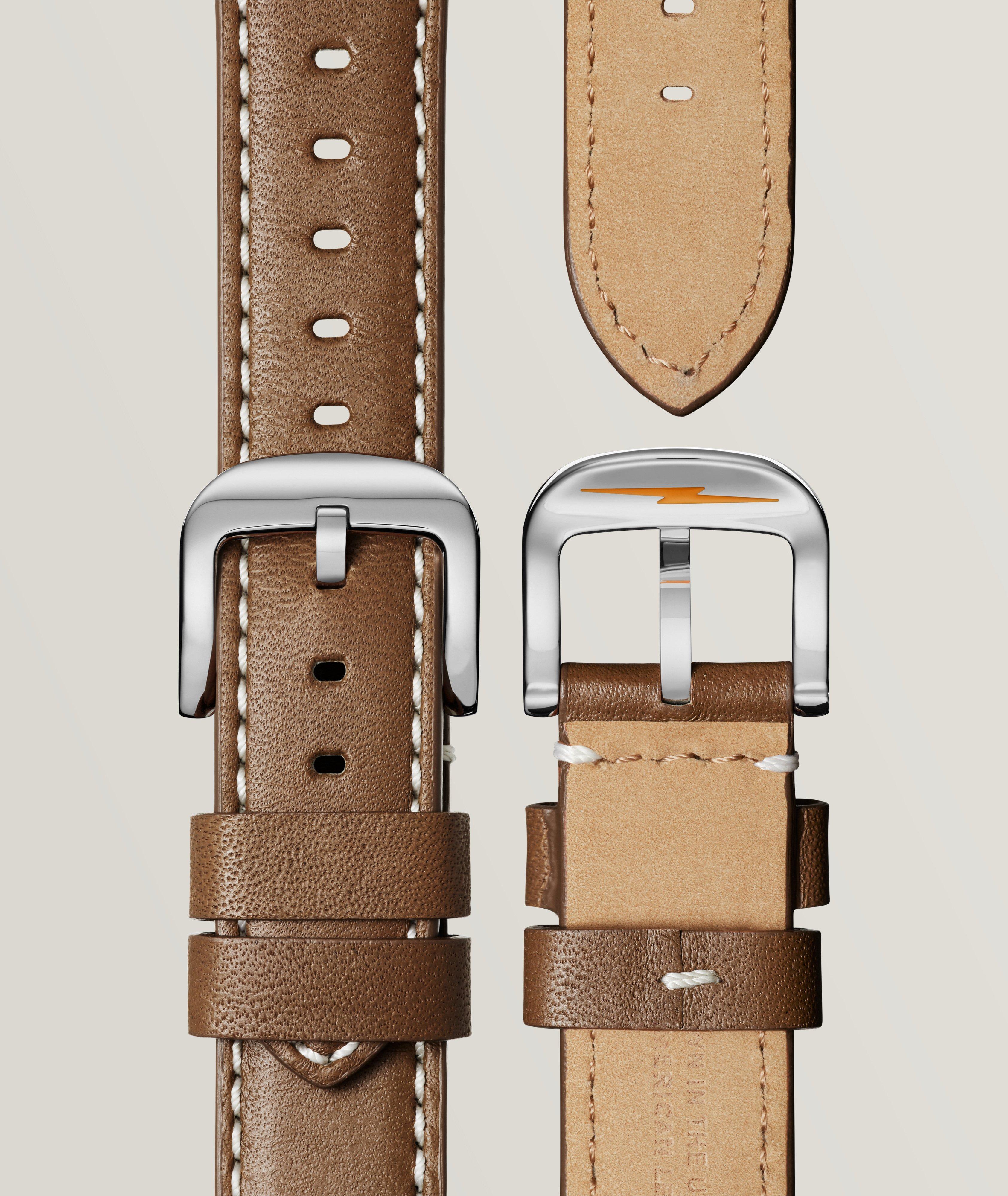 The Runwell Leather Strap Watch image 5
