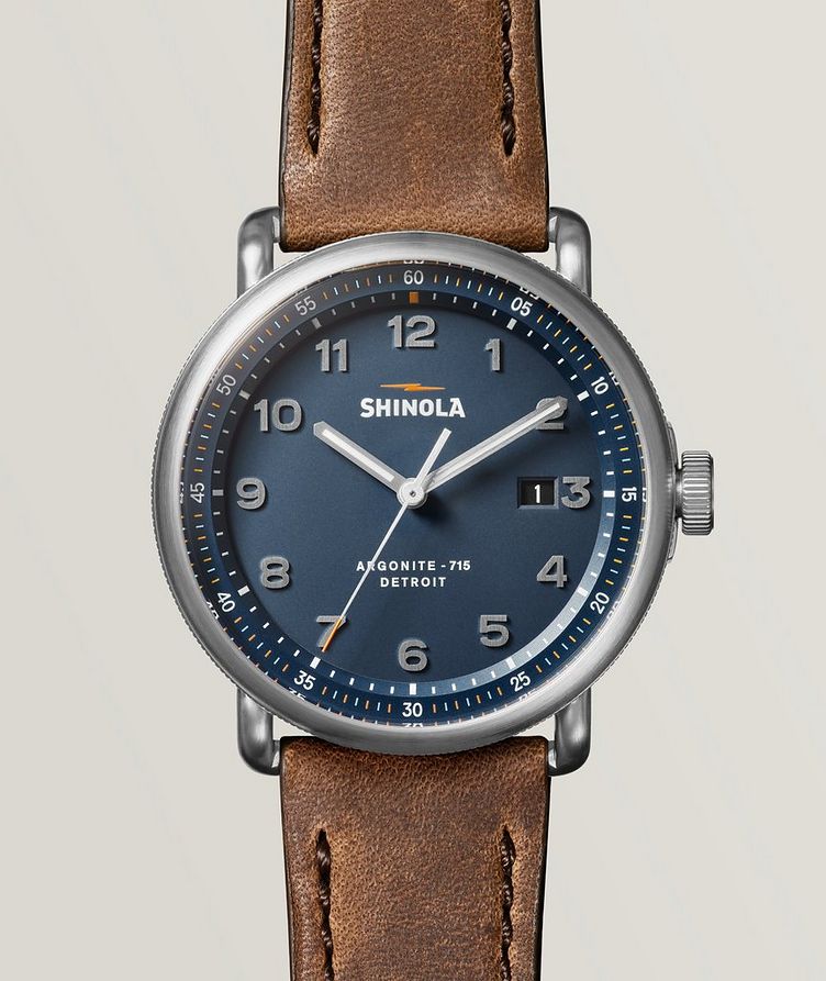 The Canfield Model C56 Leather Strap Watch image 0