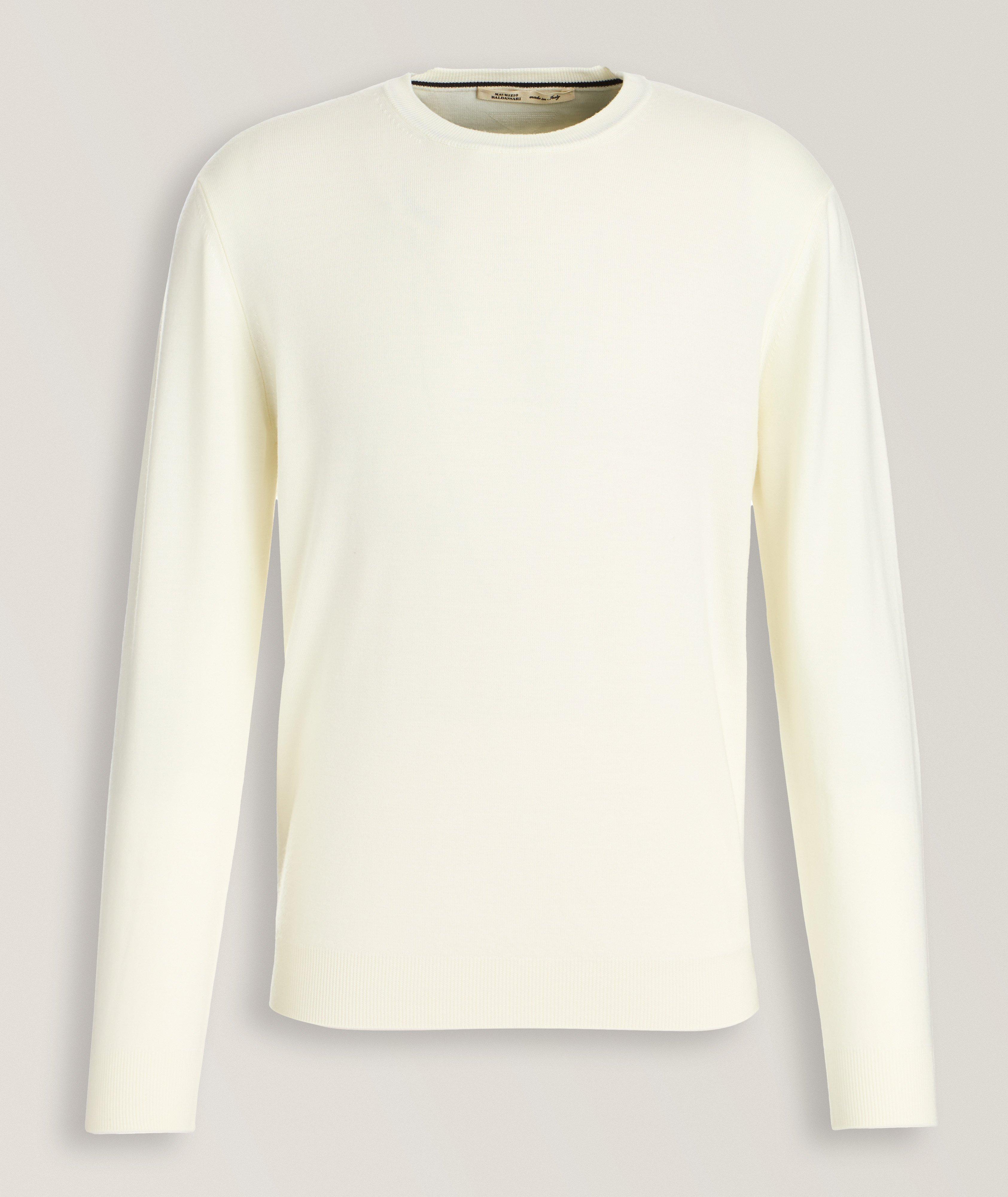 Virgin Wool Garment Dyed Sweater image 0