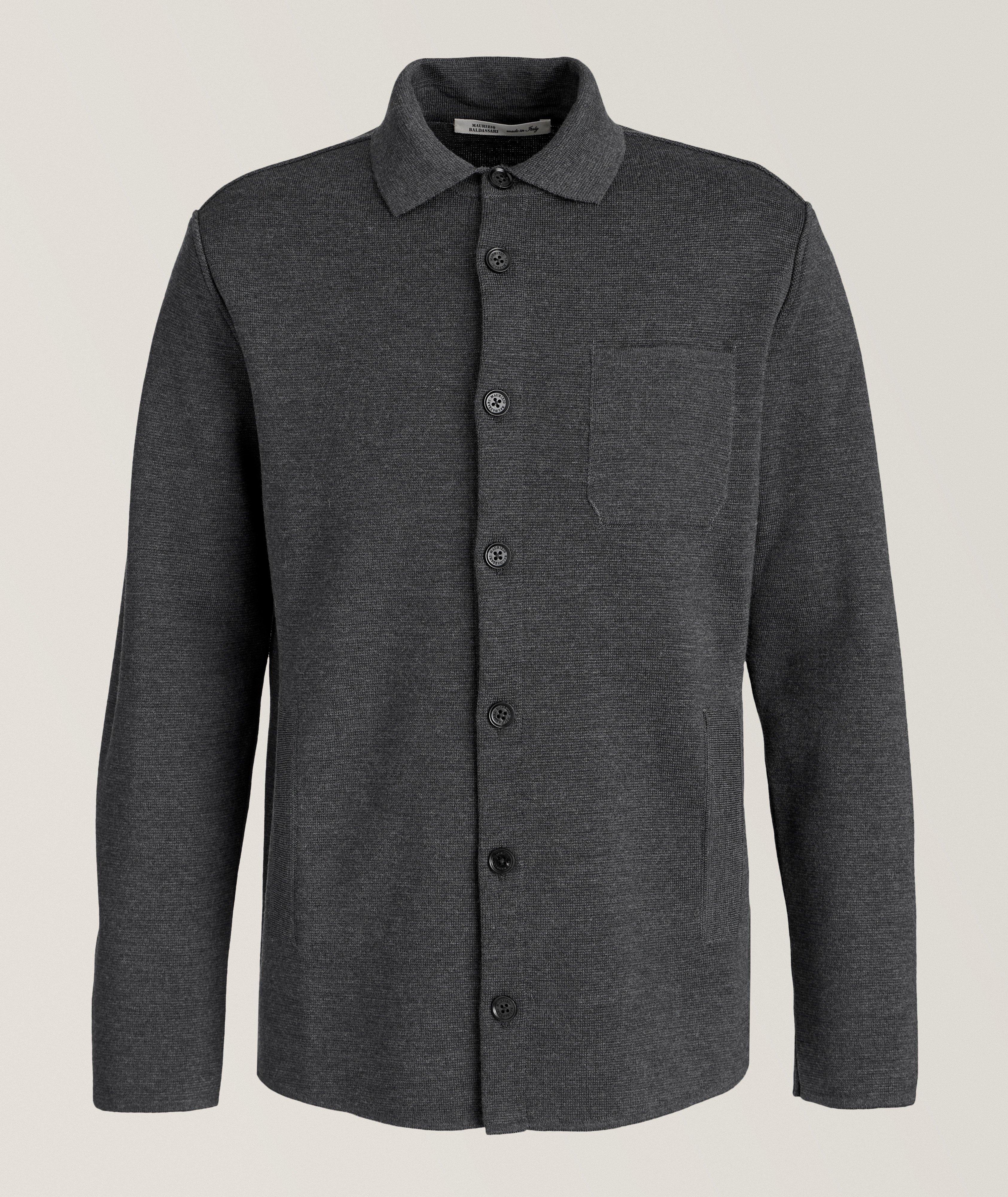 Virgin Wool Milano Stich Overshirt  image 0