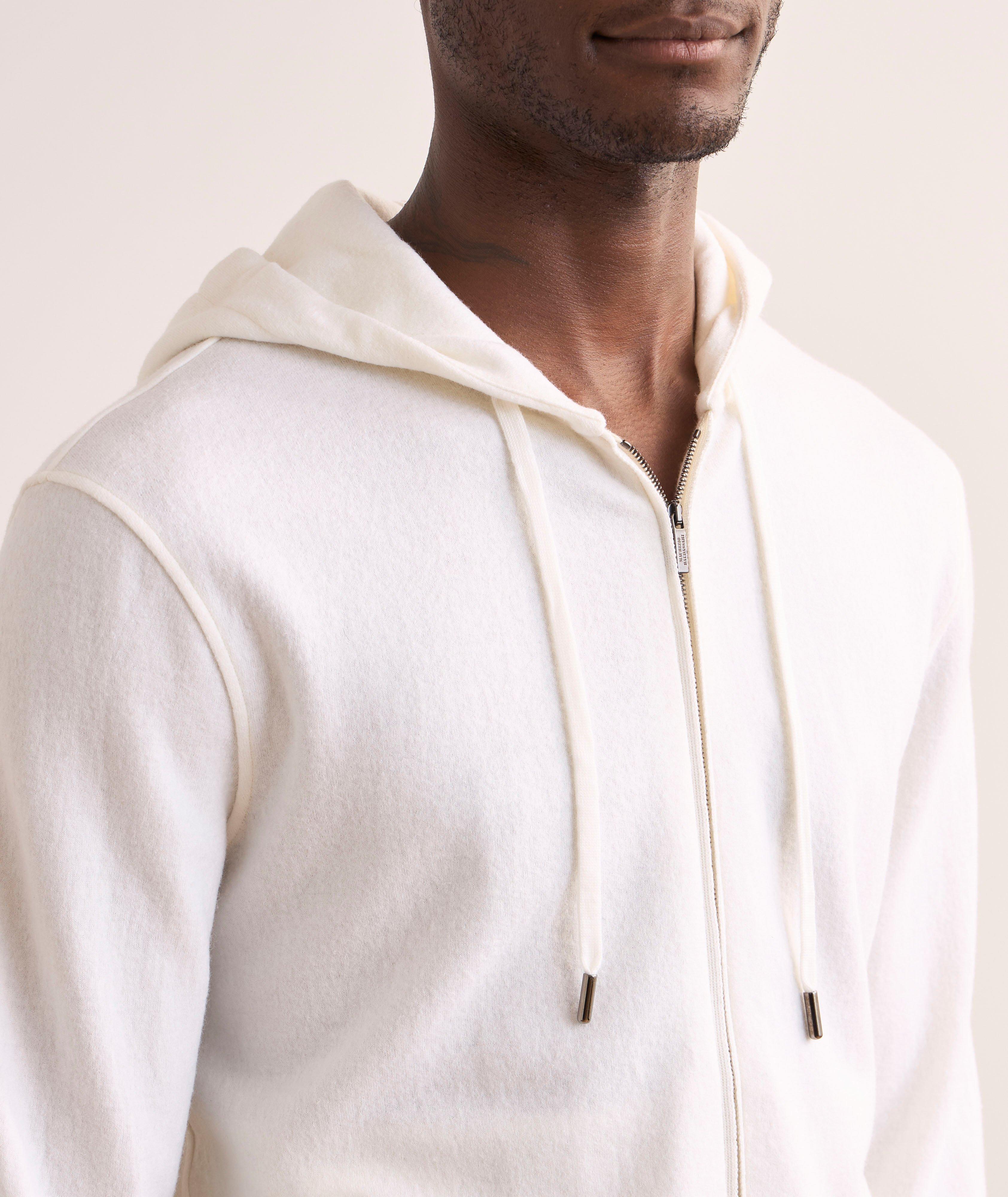 Virgin Wool Hooded Sweater  image 3