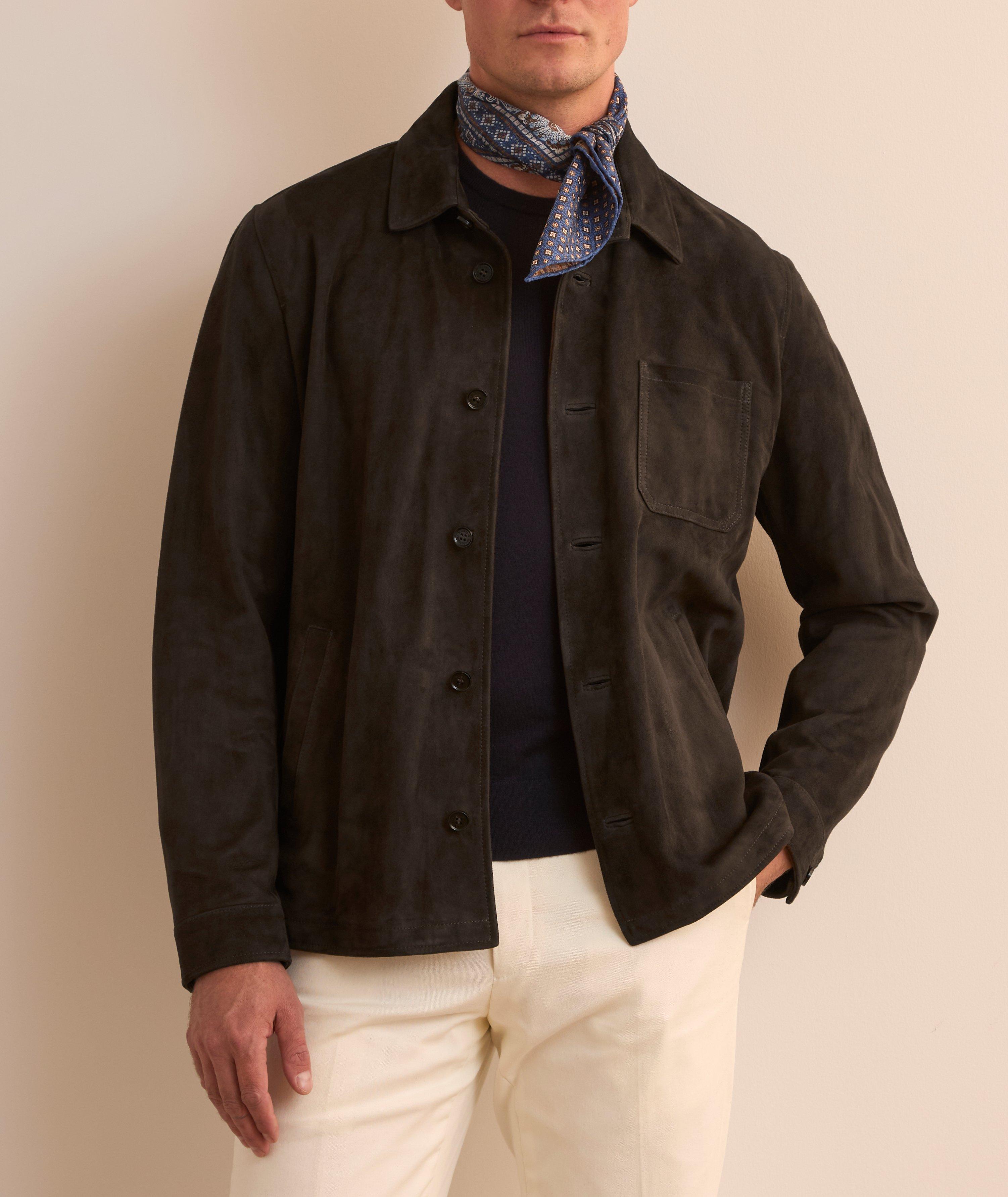 Suede Leather Overshirt  image 1