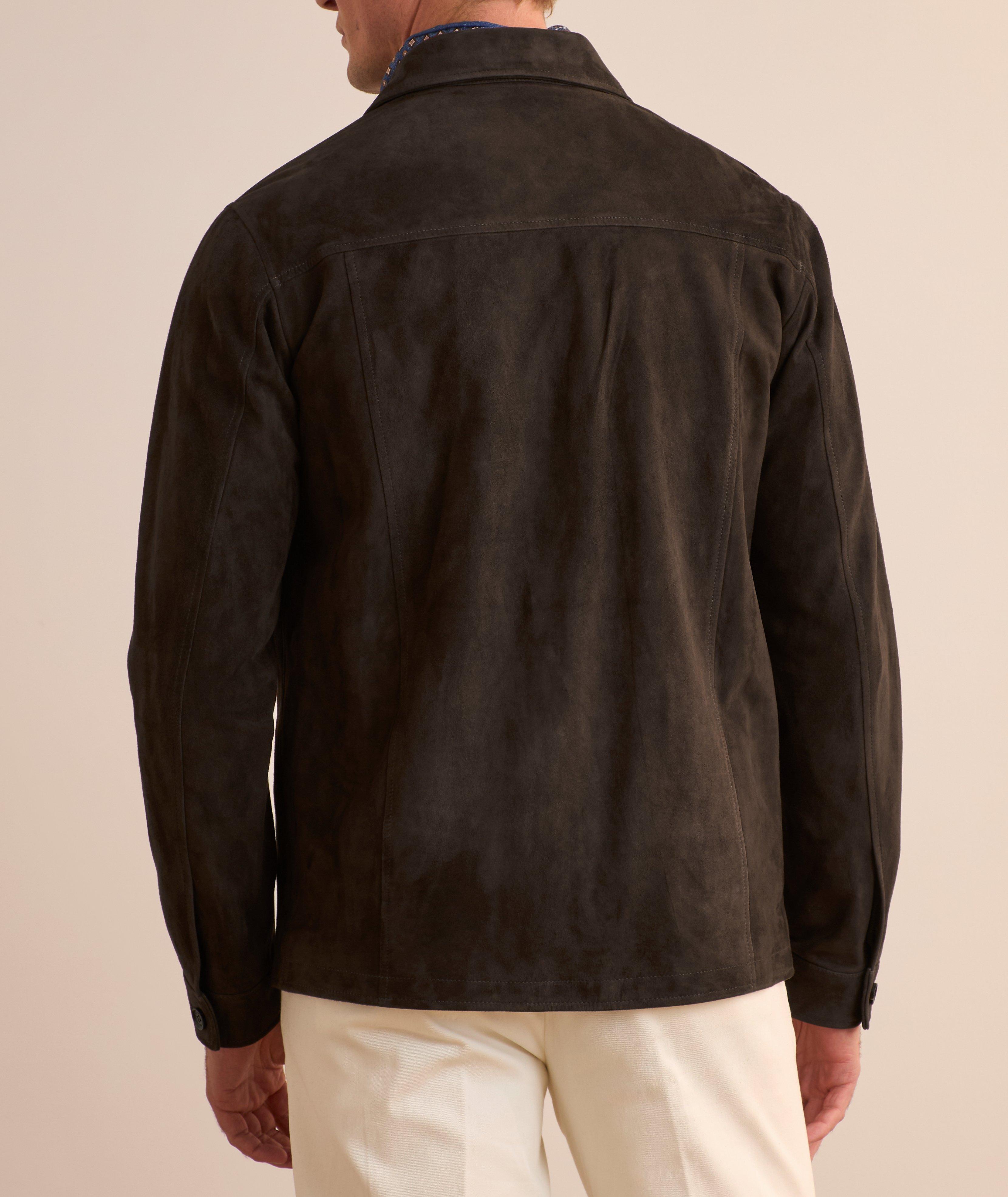 Suede Leather Overshirt  image 2