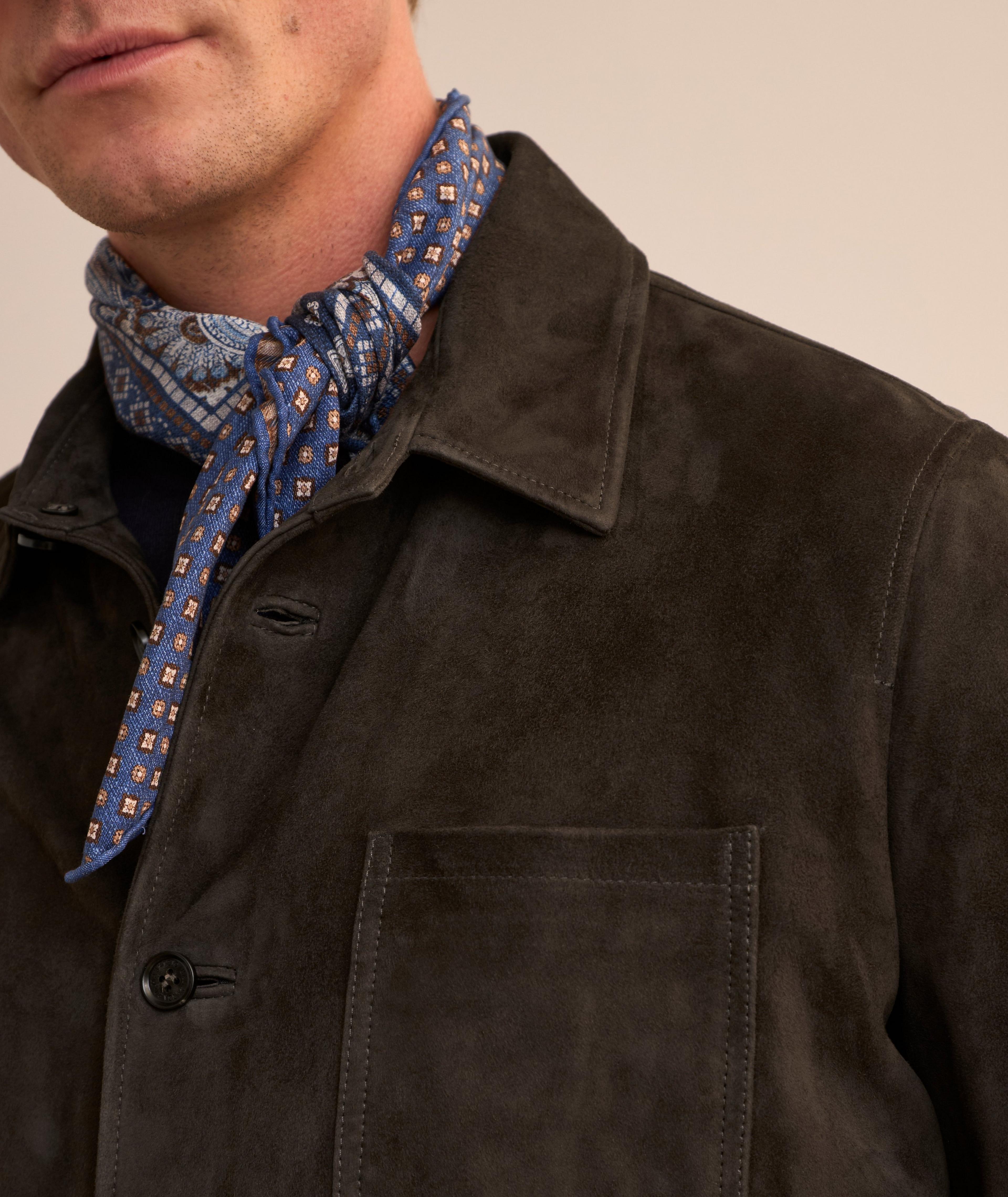 Suede Leather Overshirt  image 4