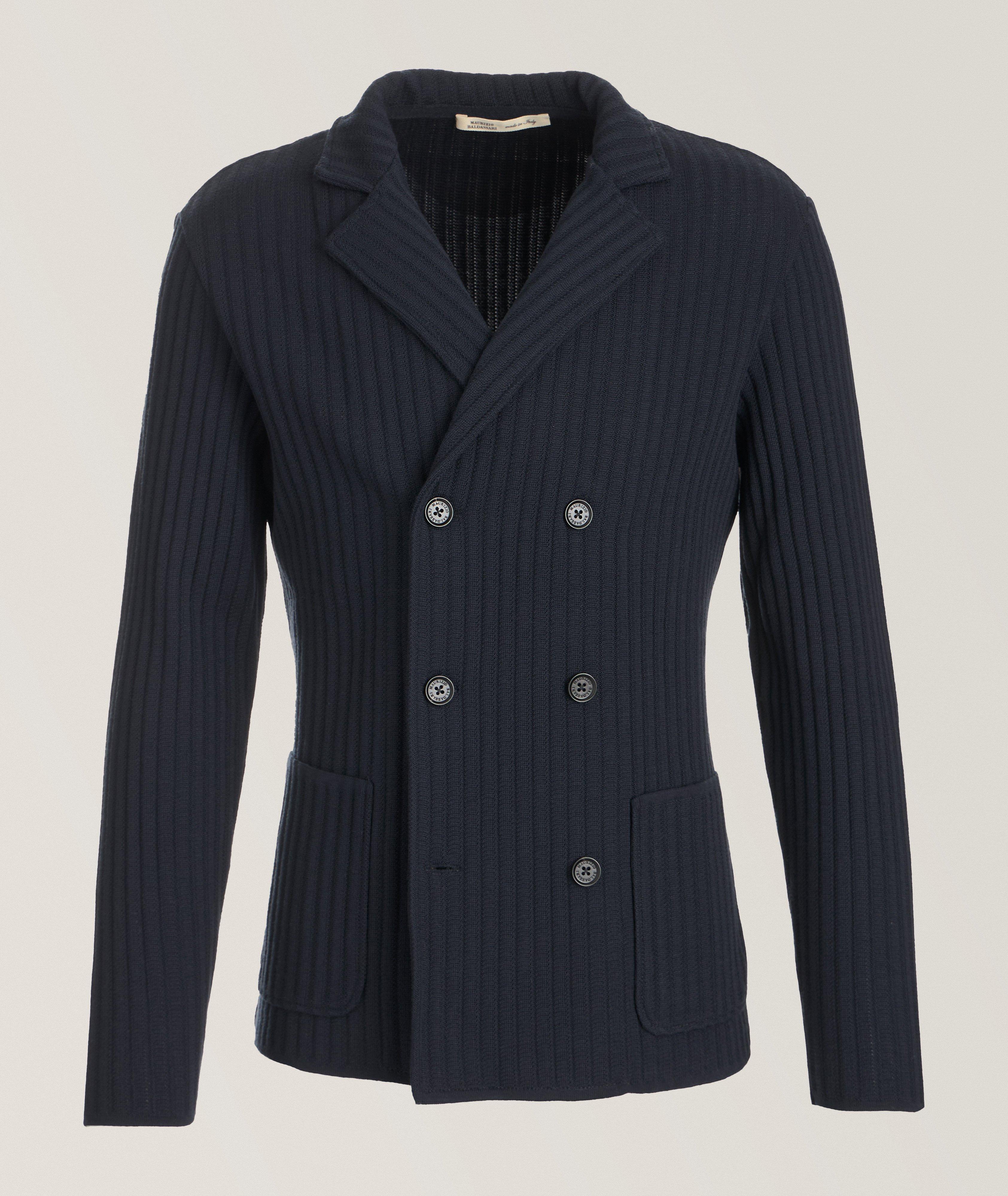 Maurizio Baldassari Double-Breasted Virgin Wool Cardigan