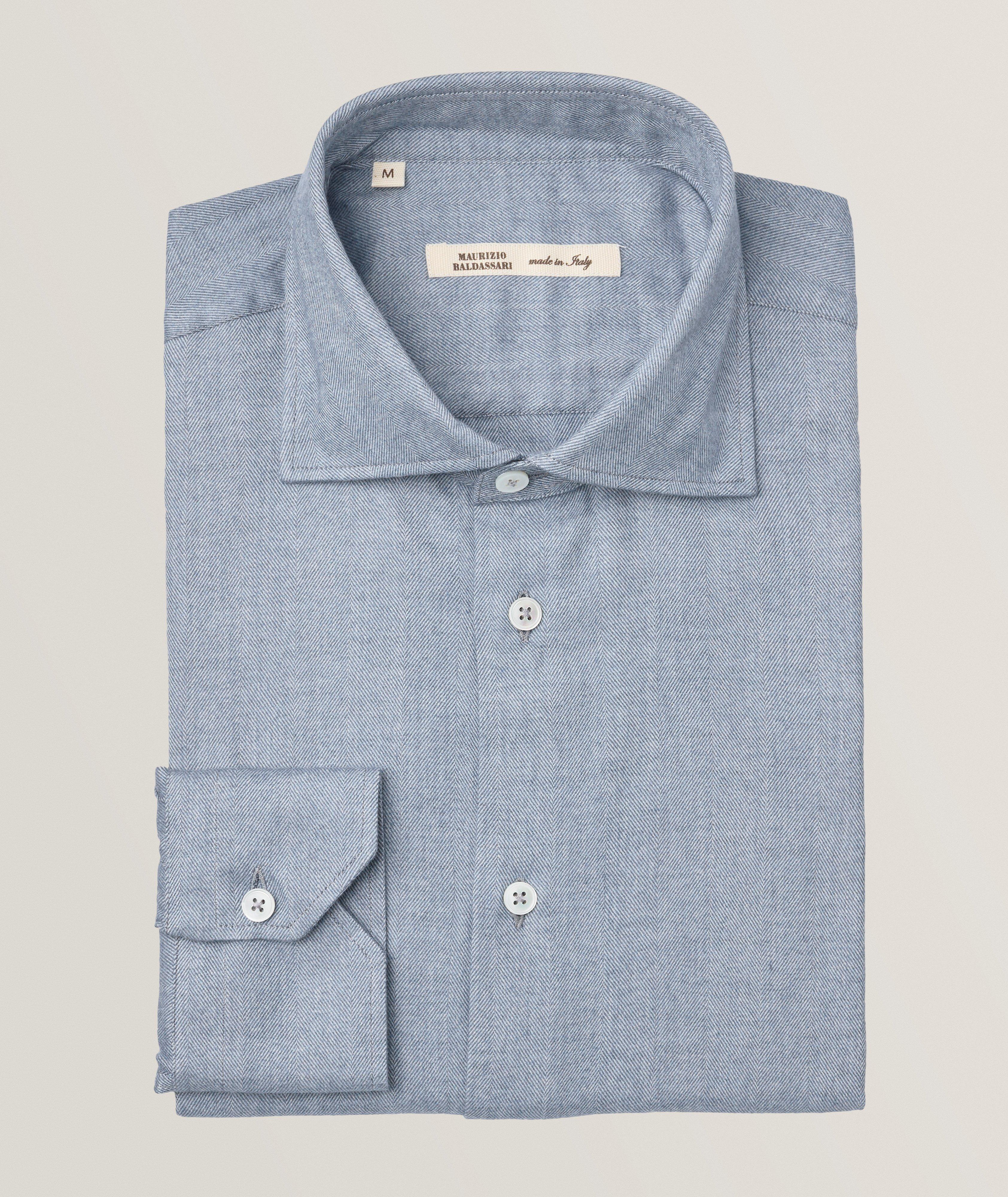 Herringbone Cotton-Lyocell Shirt  image 0