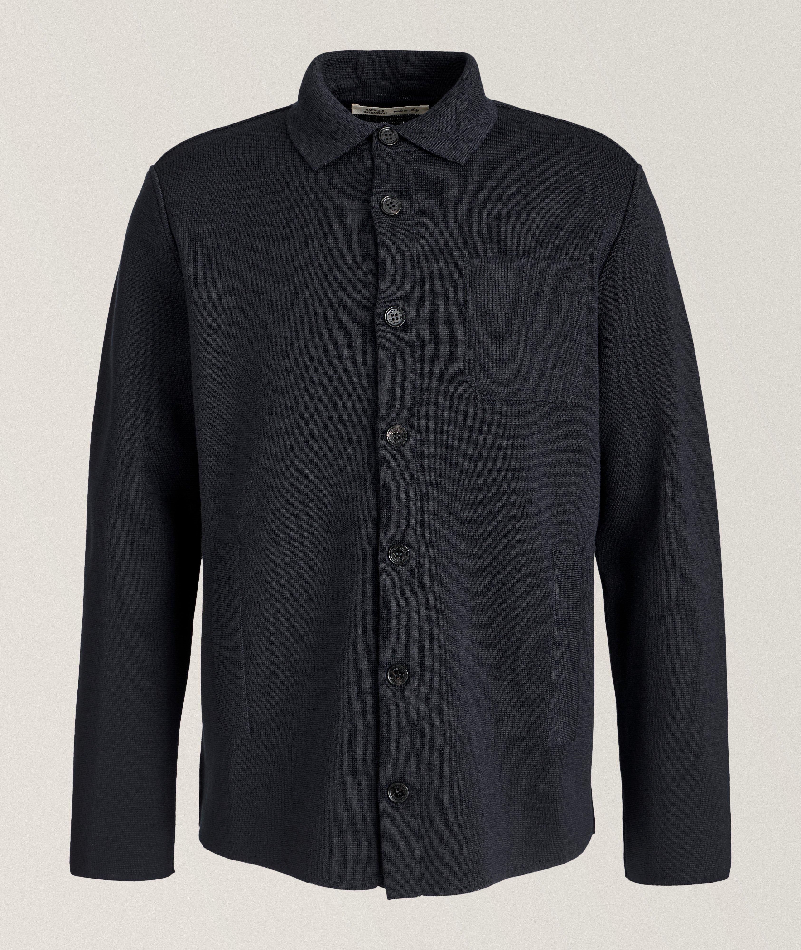 Virgin Wool Milano Stich Overshirt image 0