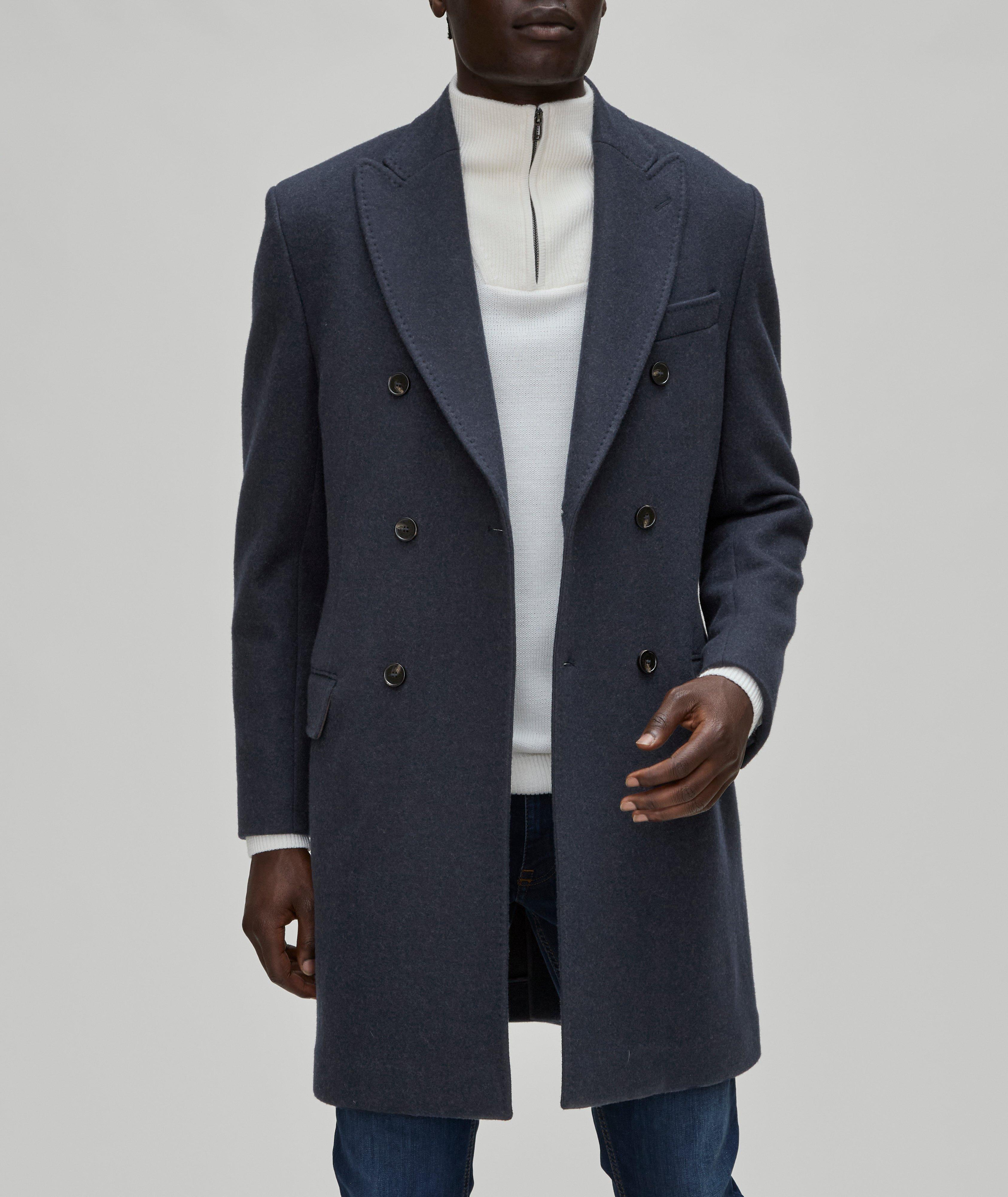 Wool-Blend Double-Breasted Coat image 1