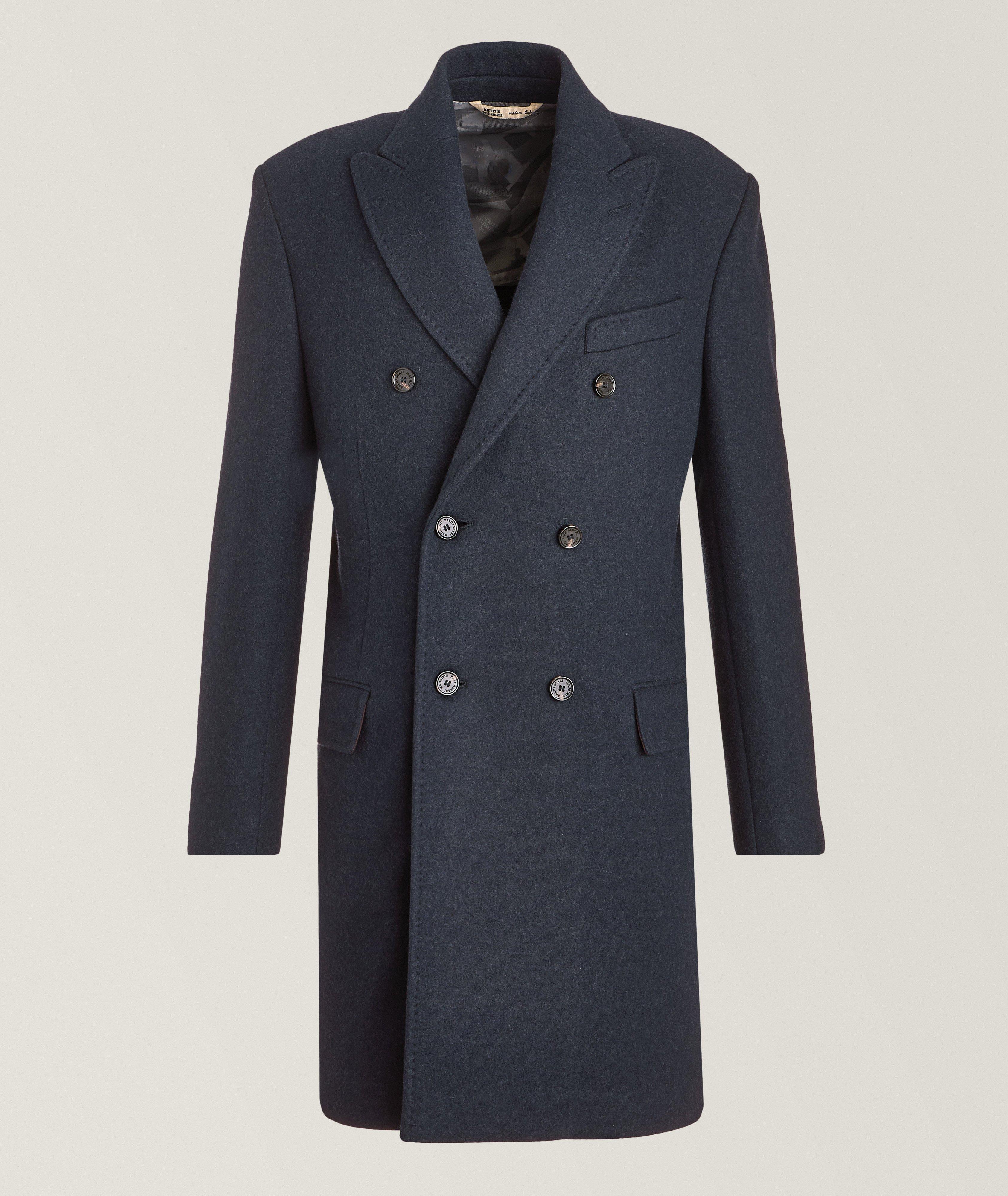 Wool-Blend Double-Breasted Coat image 0