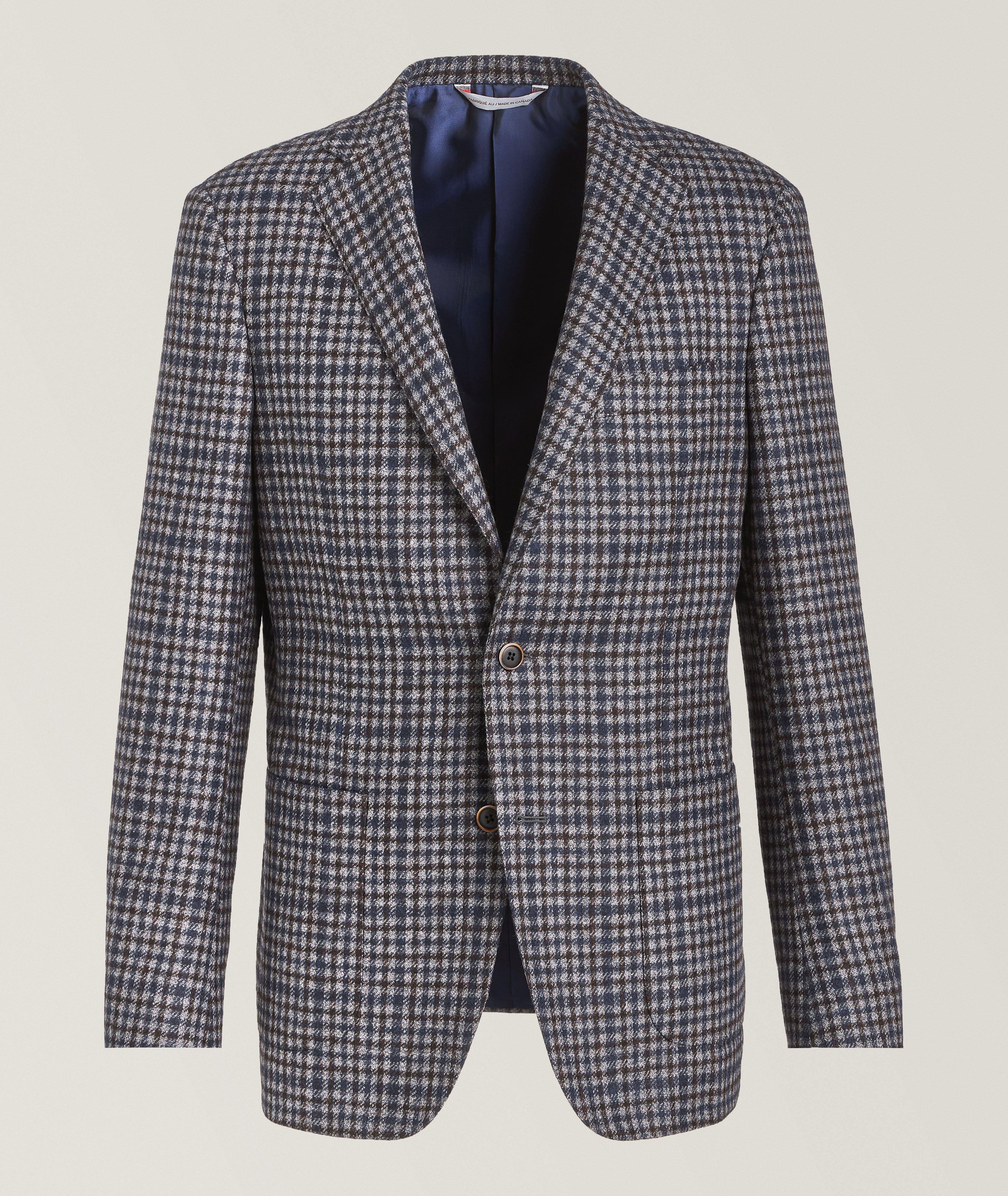 Check Cashmere-Blend Sport Jacket image 0