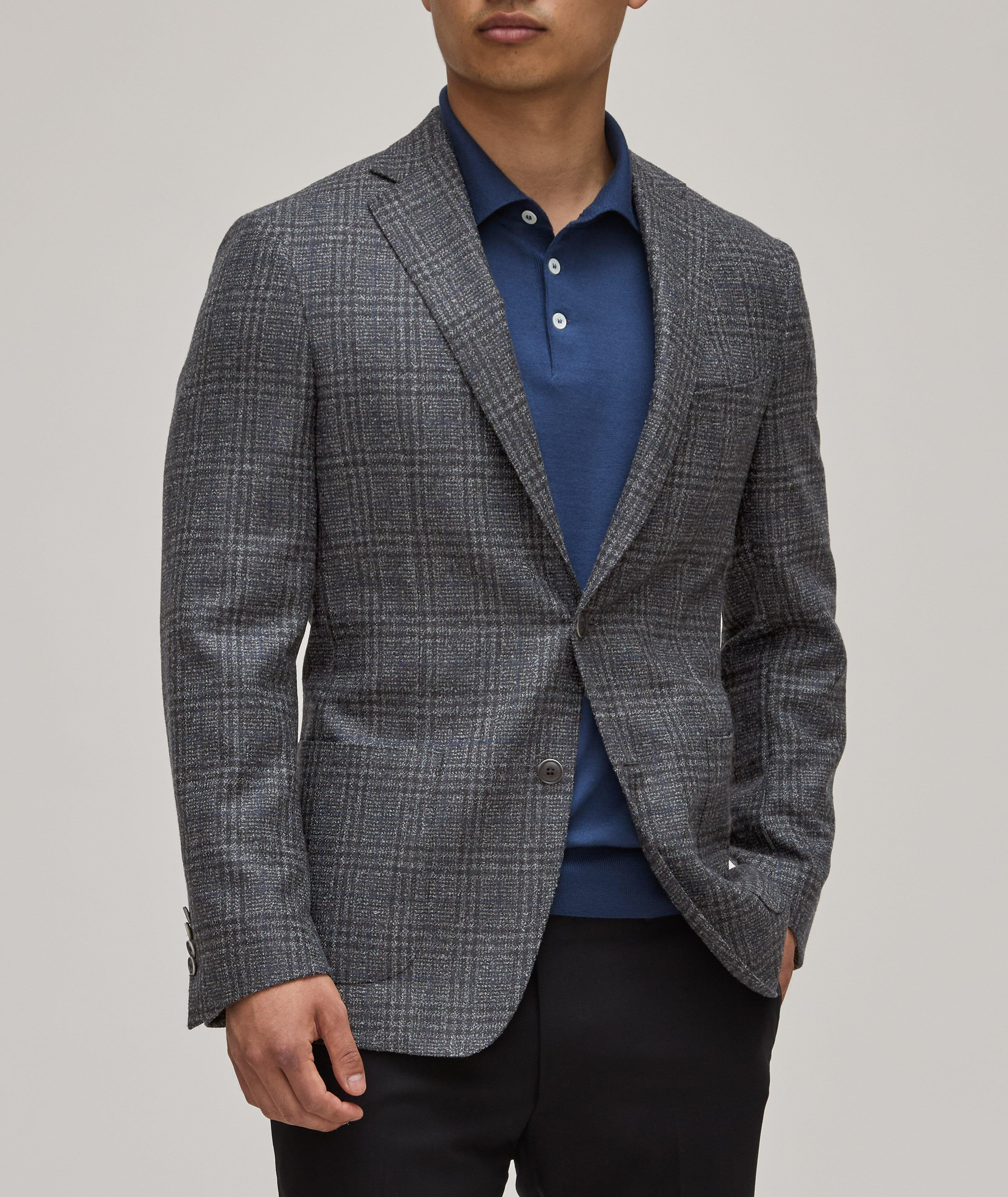 Plaid Wool-Blend Sport Jacket image 1