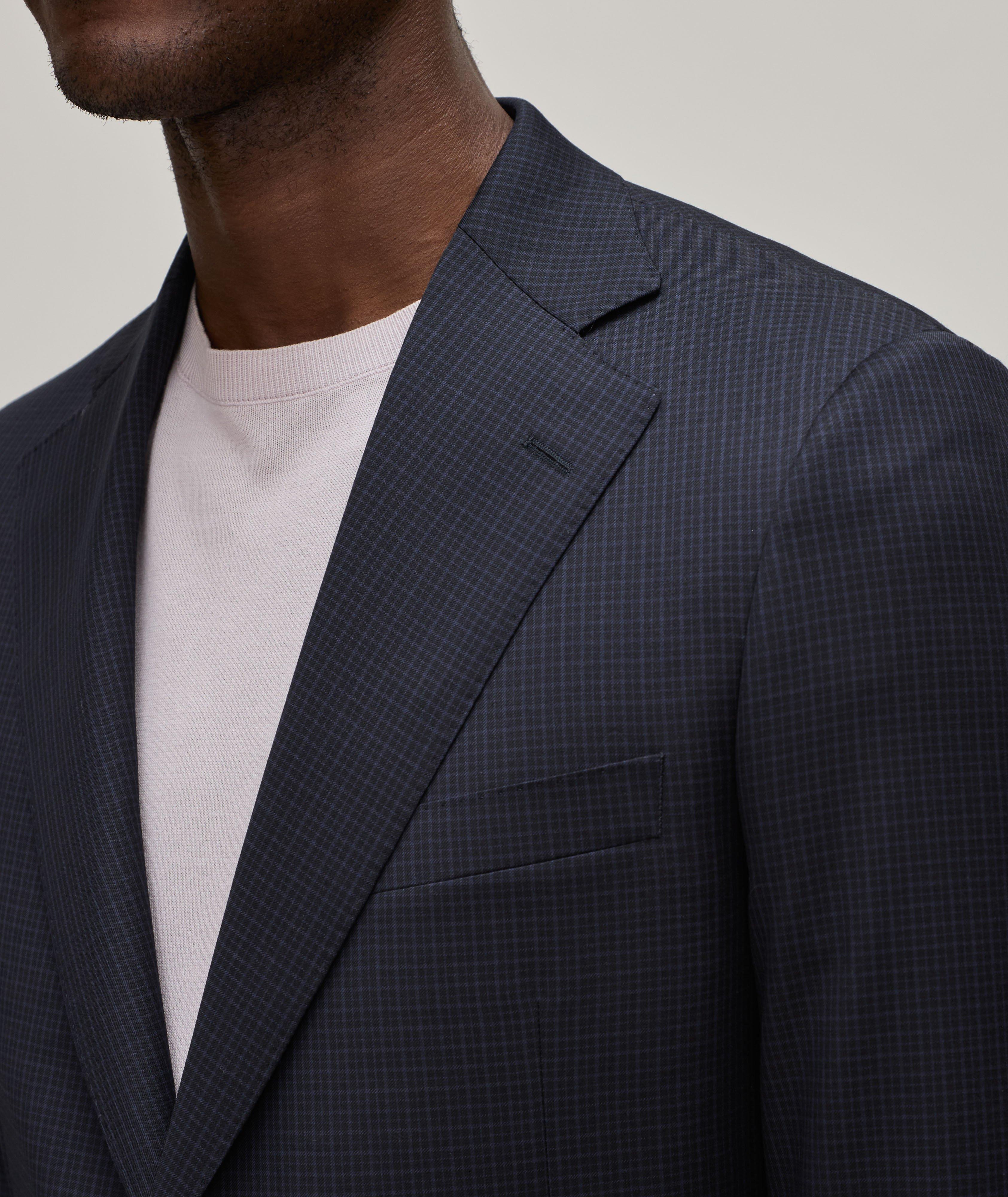 Modern Check Wool Suit image 3