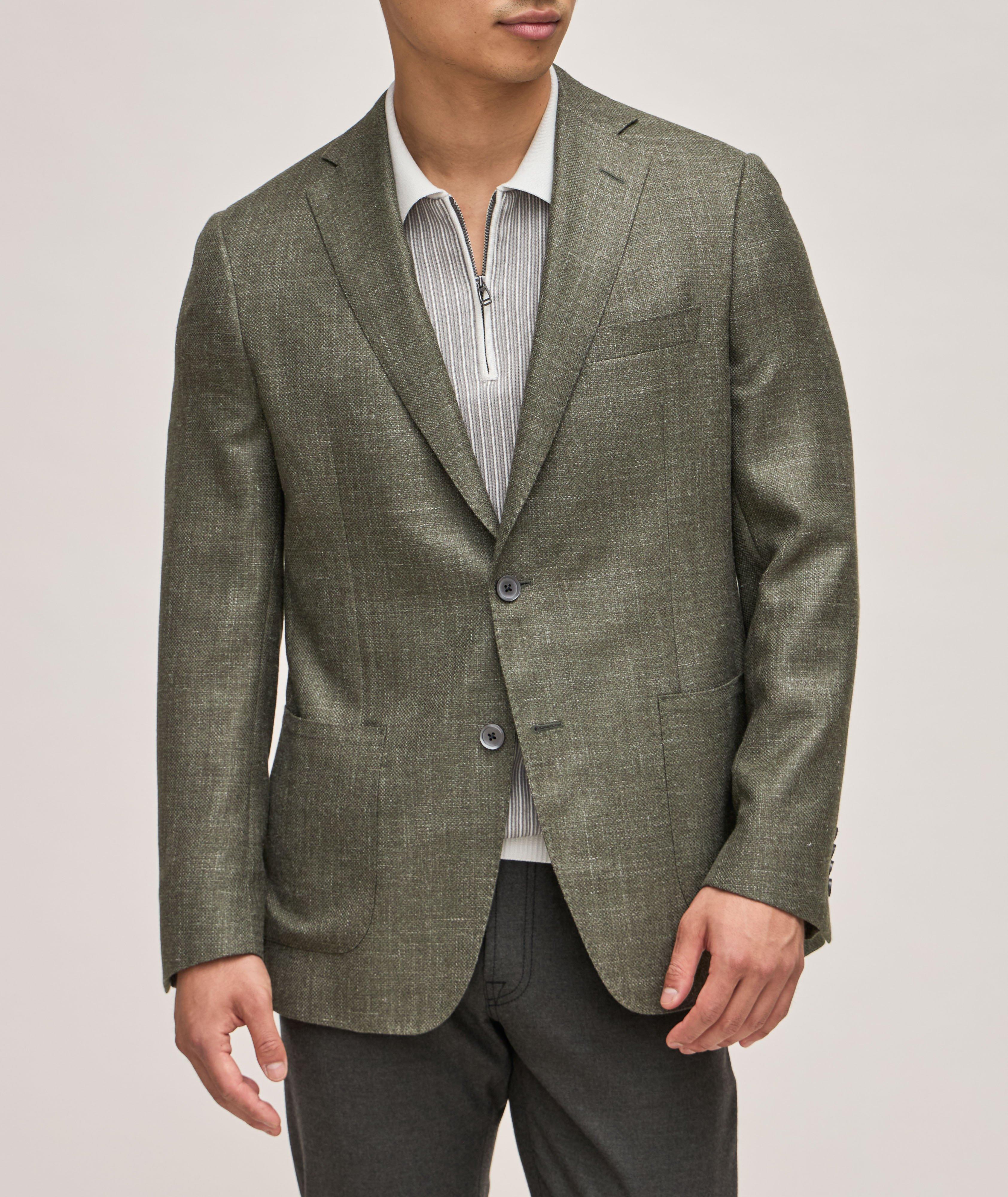 Wool-Blend Textured Sport Jacket image 1