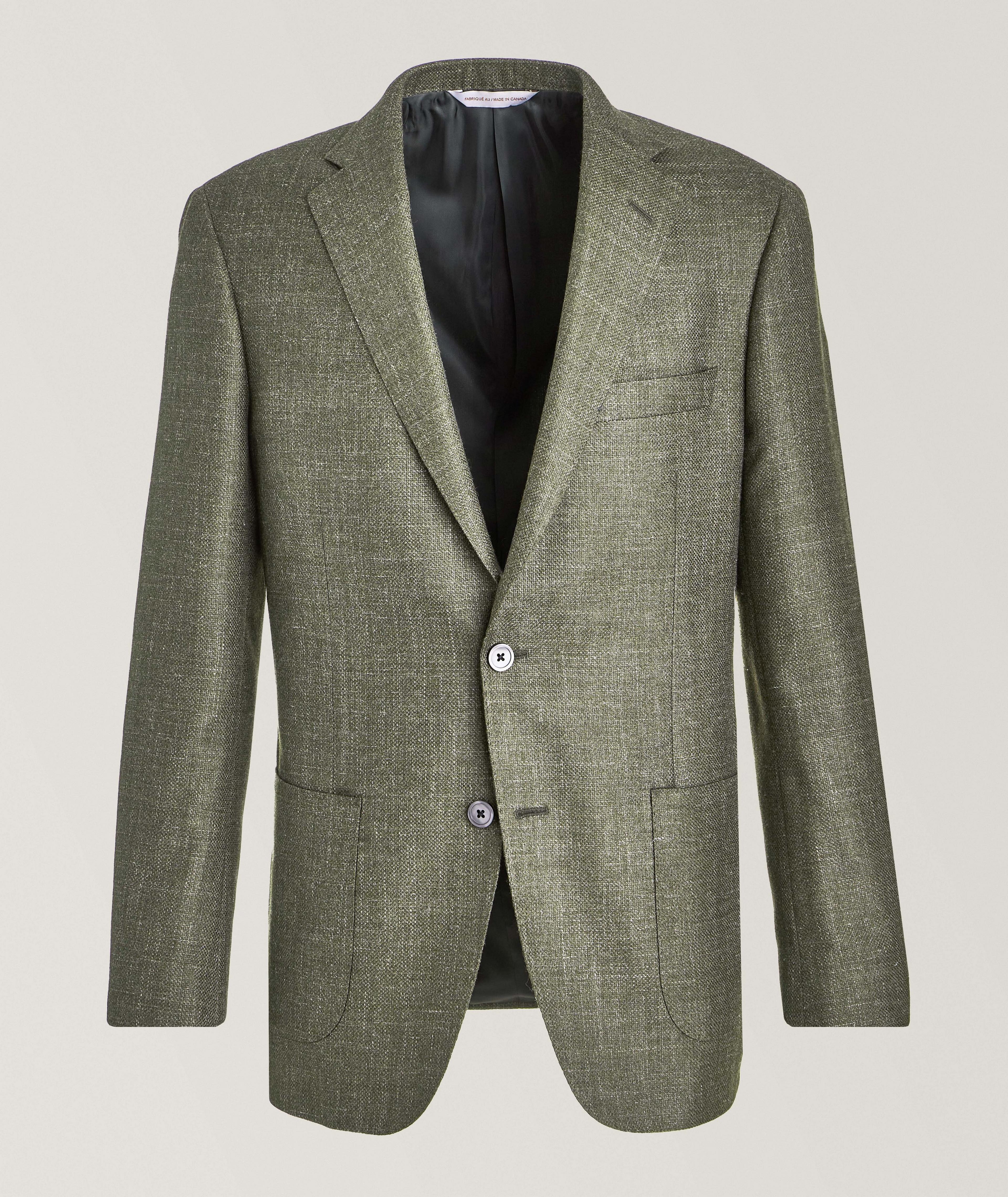 Wool-Blend Textured Sport Jacket image 0