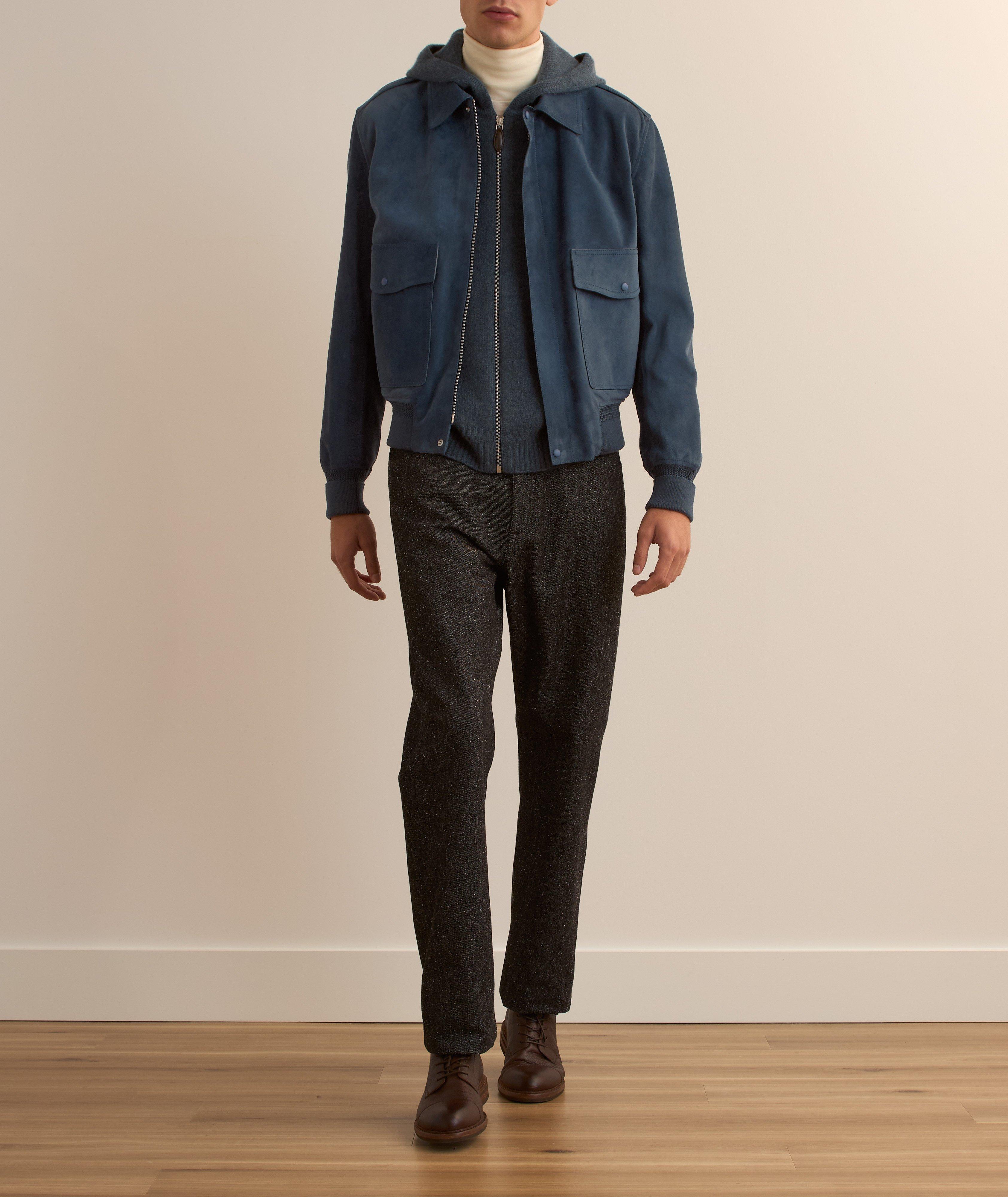 Full-Zip Cashmere Hooded Sweater  image 4