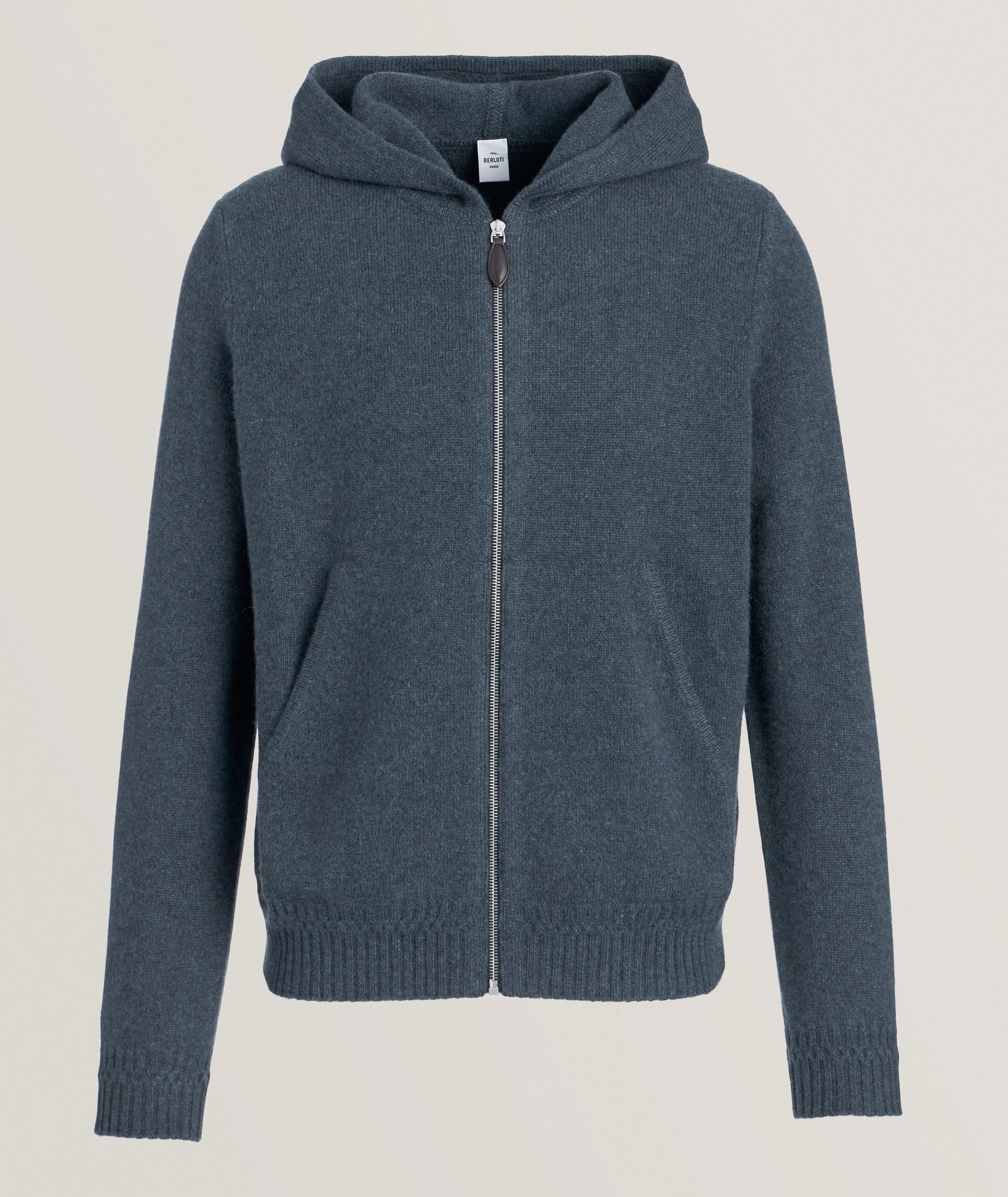 Full-Zip Cashmere Hooded Sweater  image 0