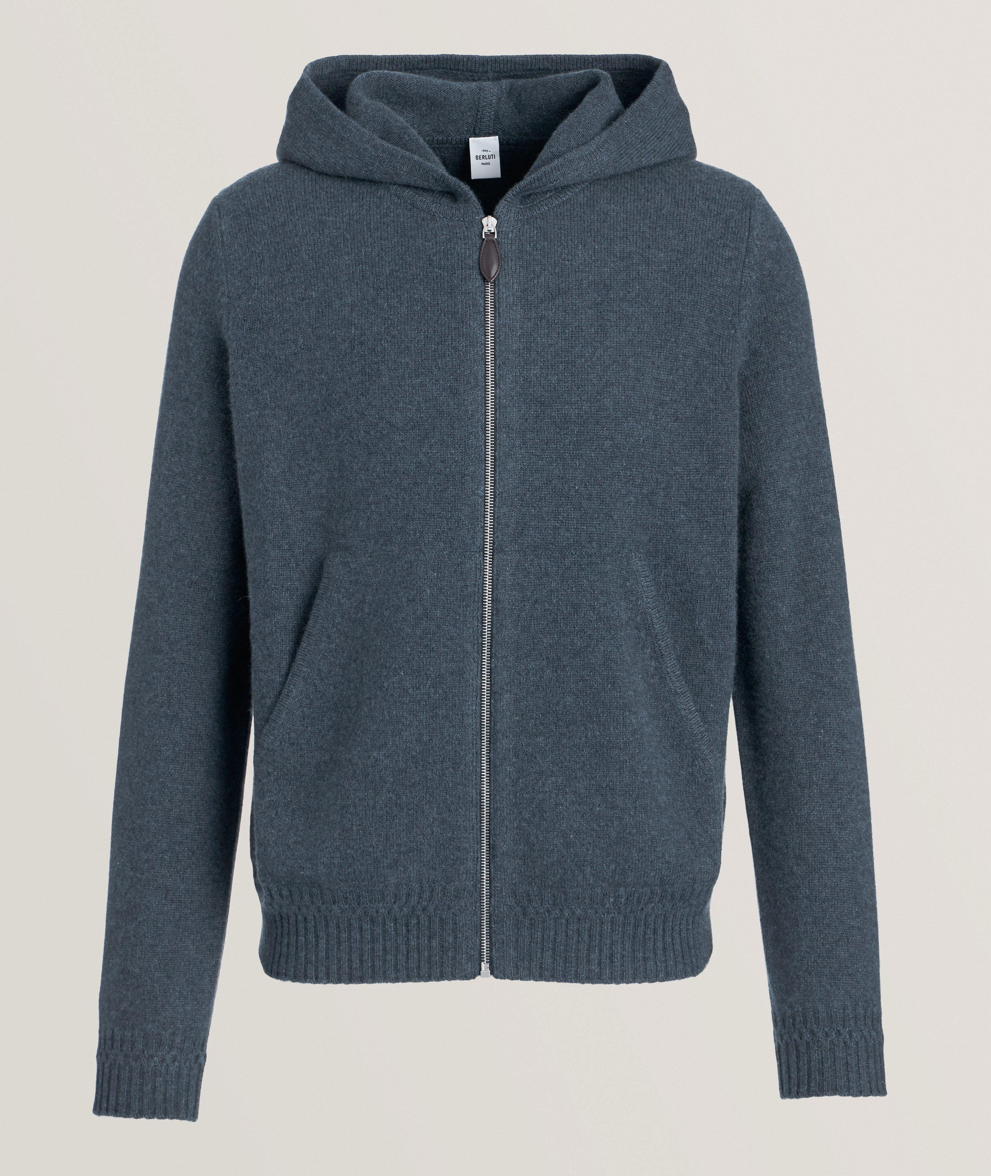 Full-Zip Cashmere Hooded Sweater  image 0