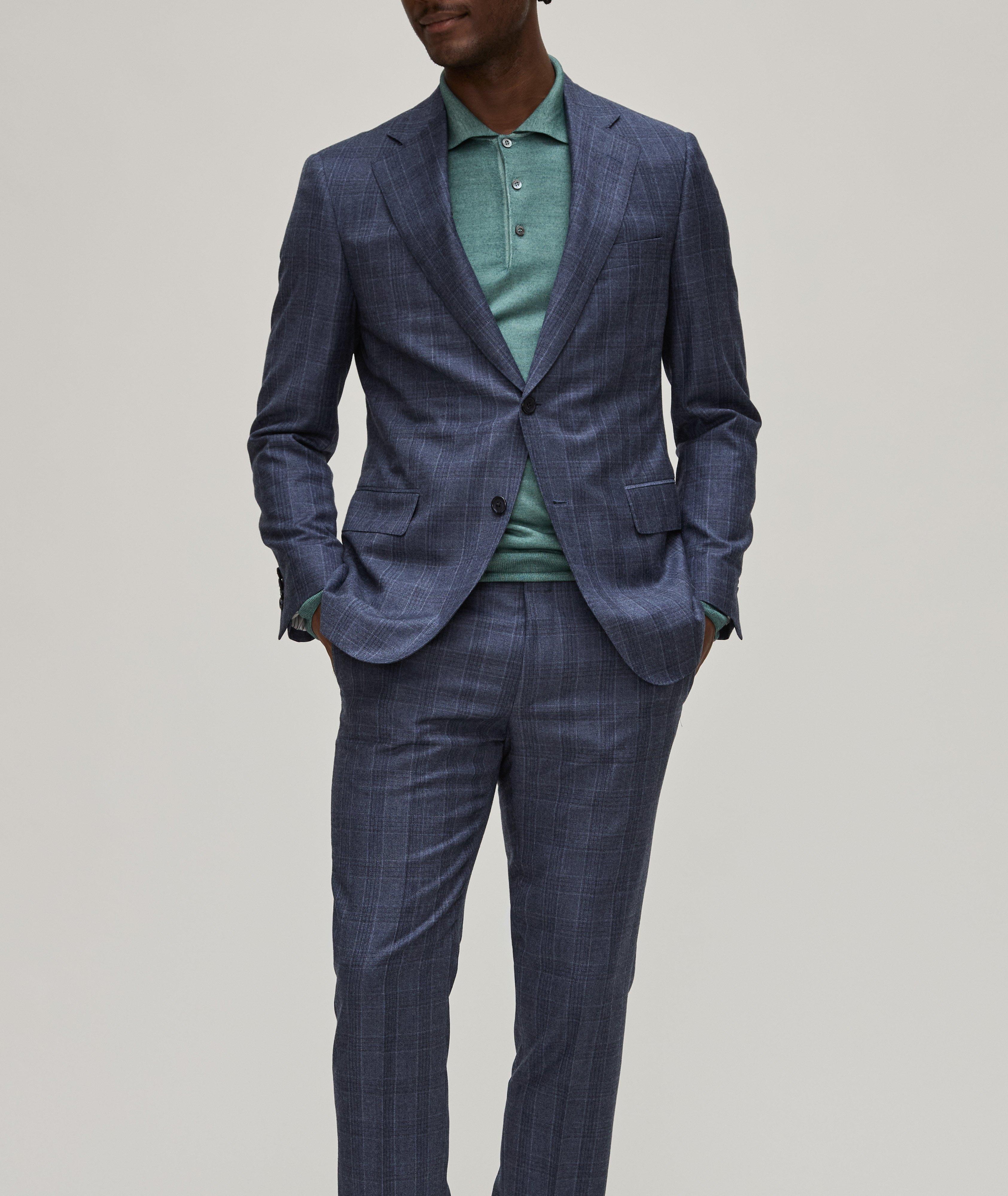 Large Check Wool Suit image 1