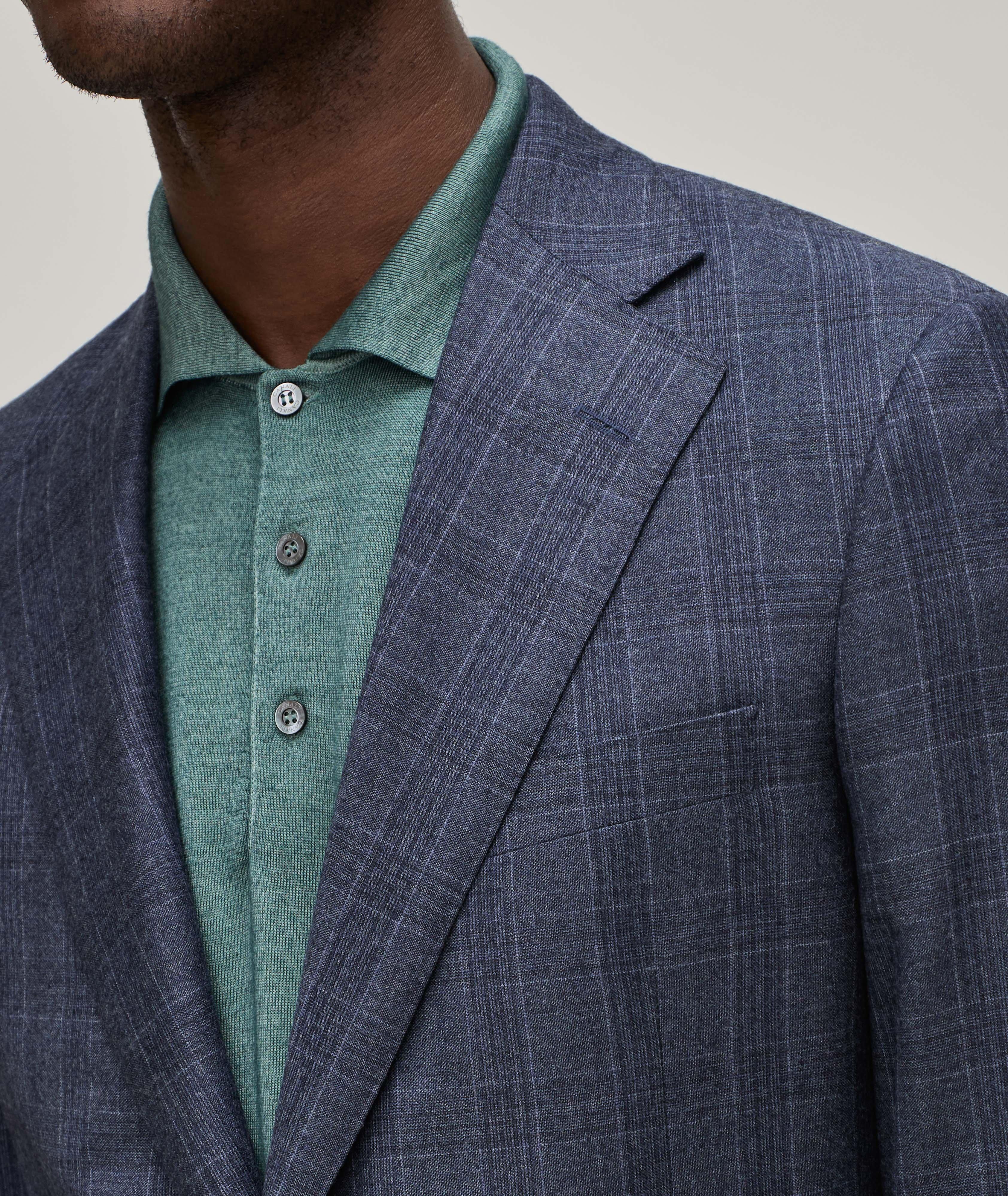 Large Check Wool Suit image 3