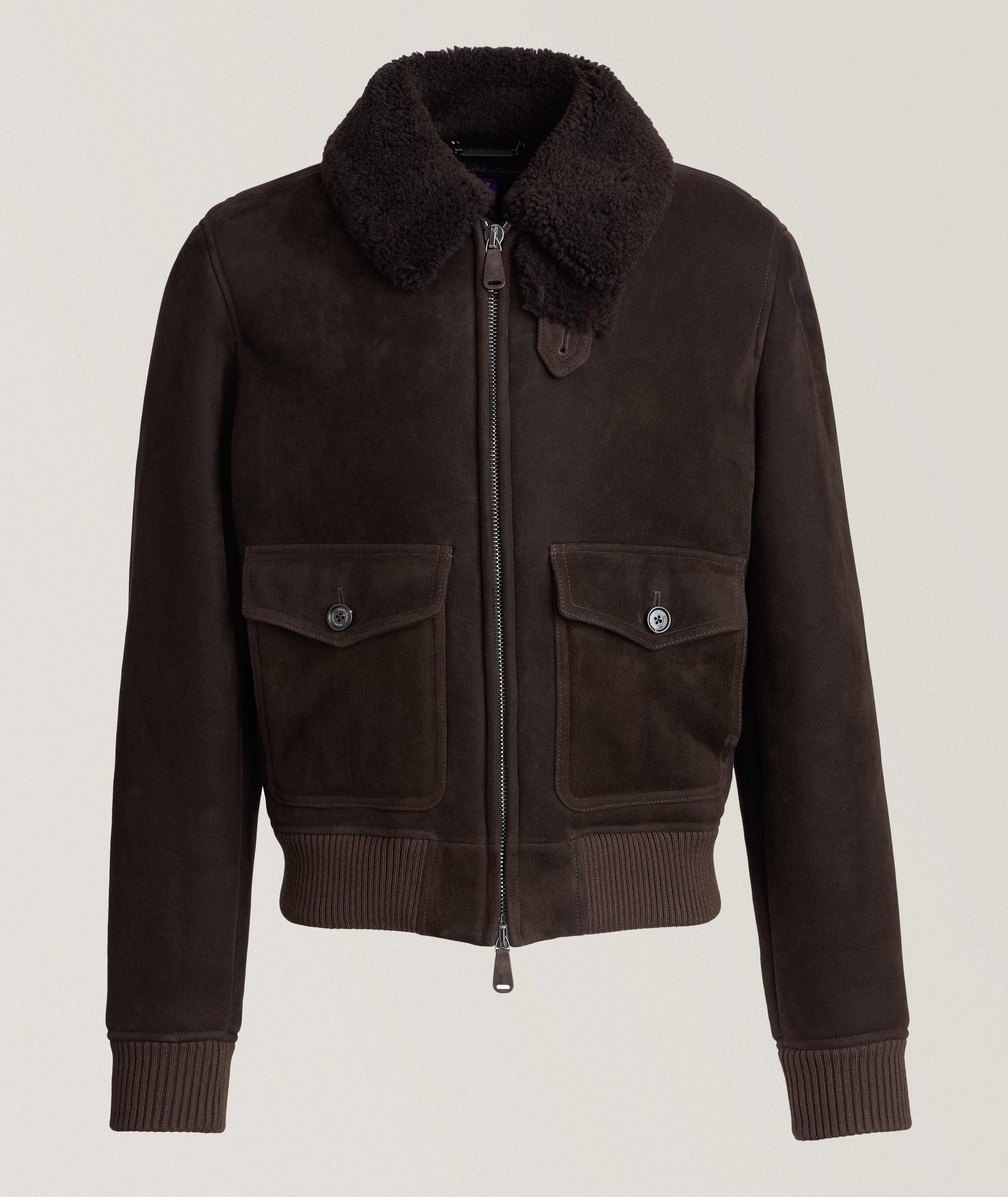 Welles Straight Shearling Bomber Jacket image 0