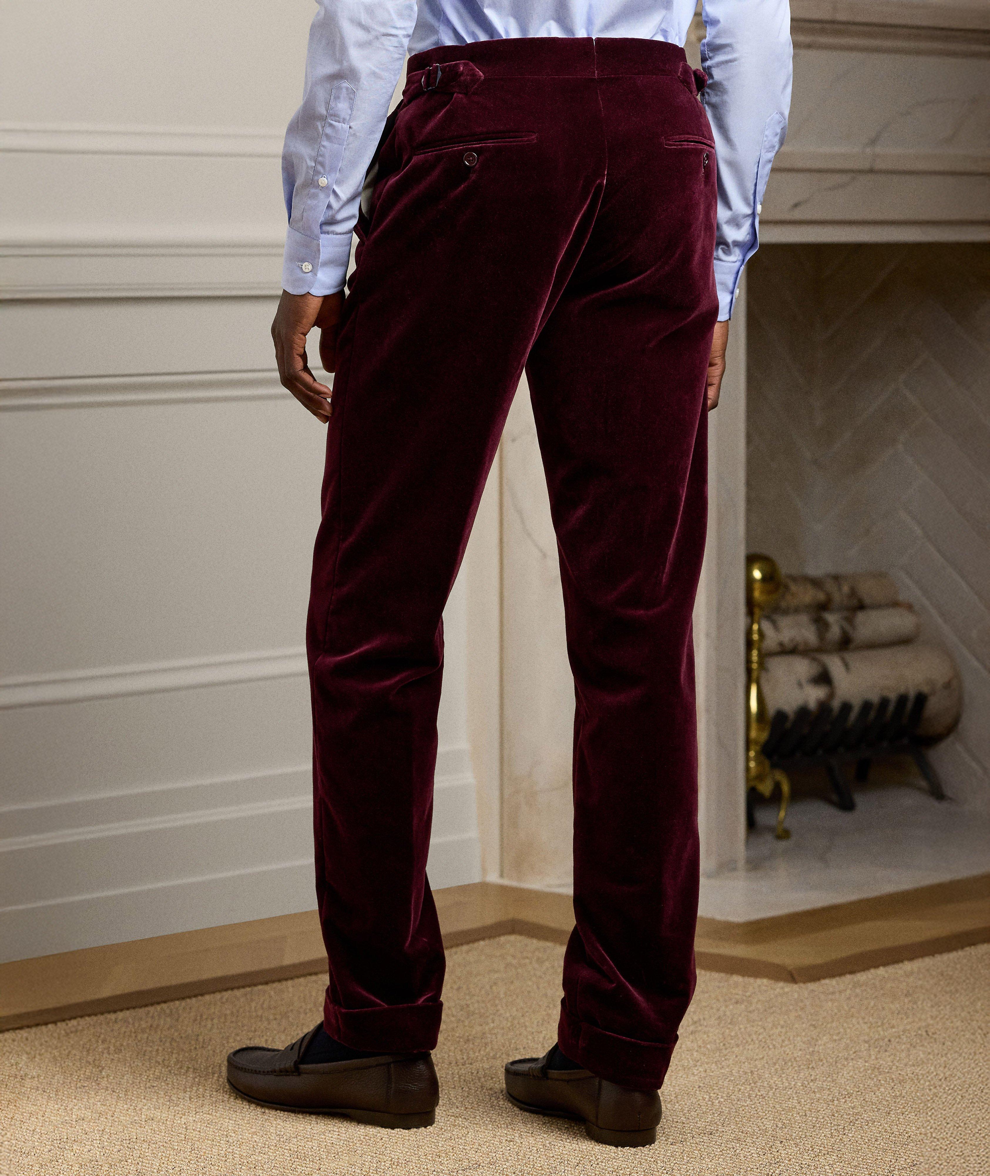 Straight-Leg Velvet Pants  image 2