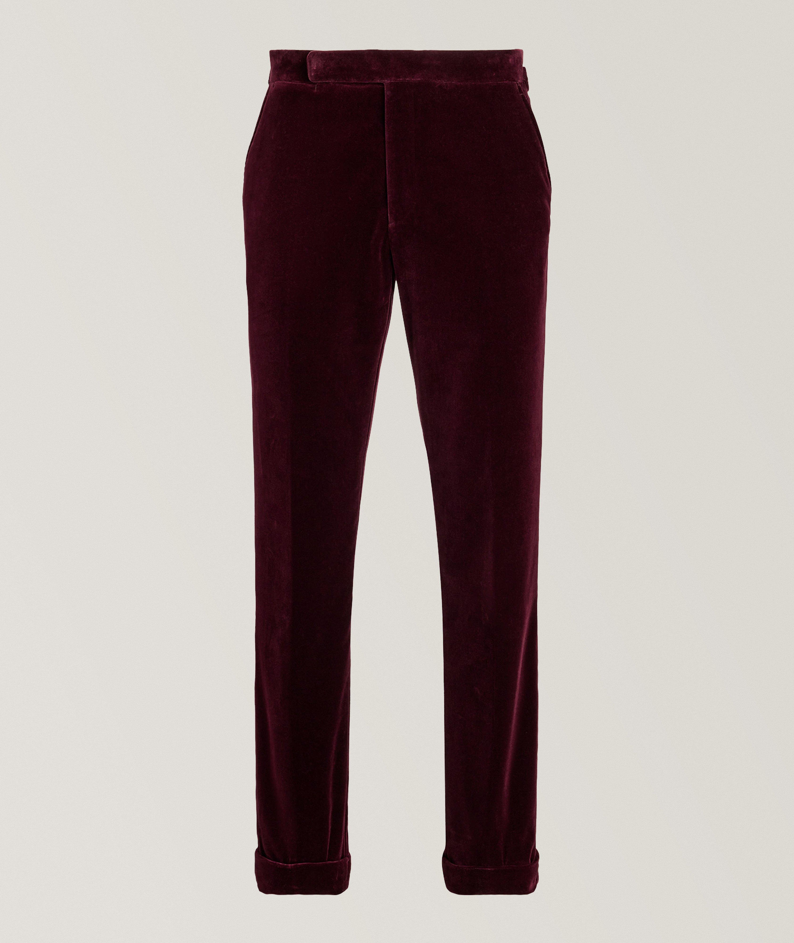 Straight-Leg Velvet Pants  image 0