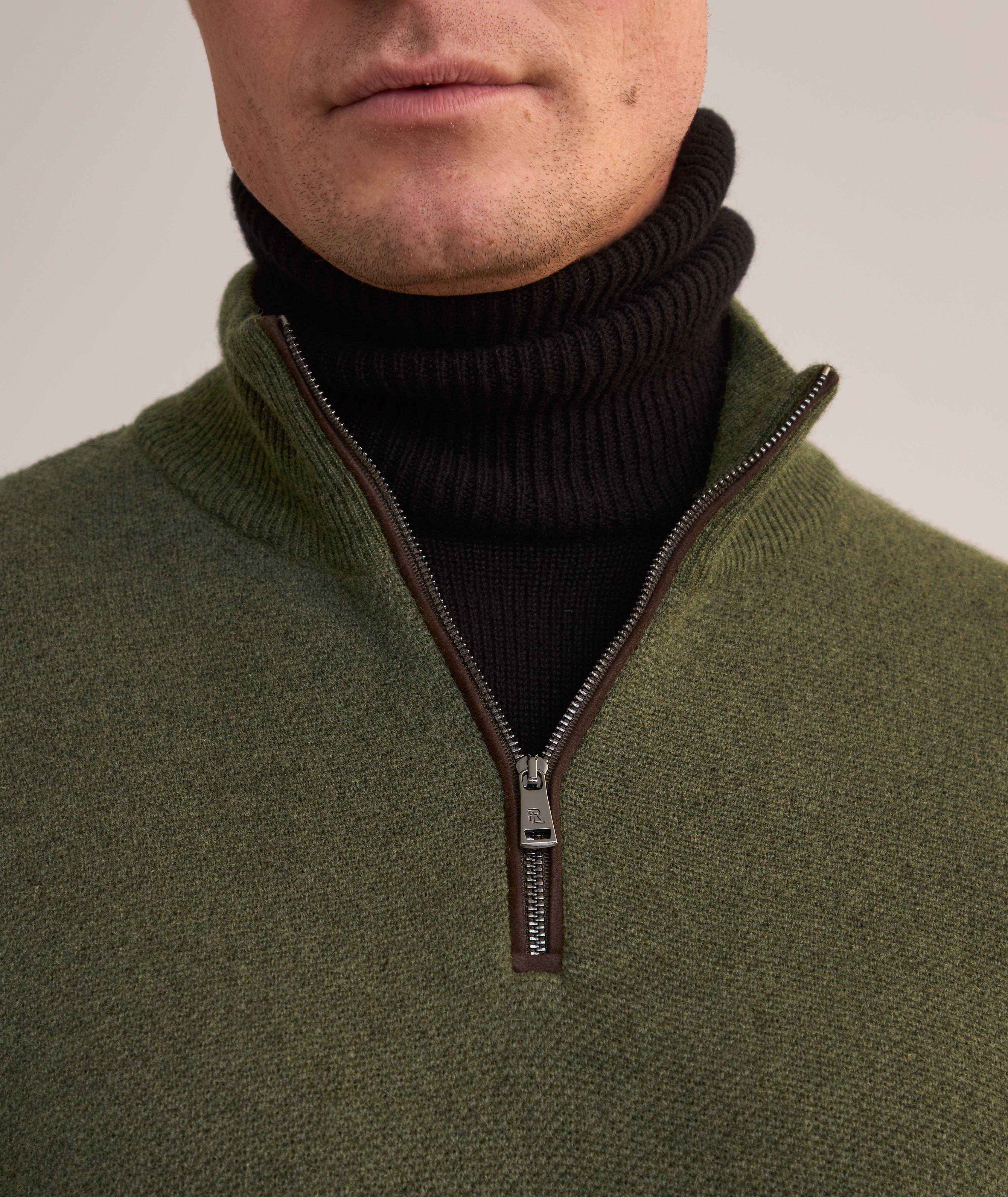 Pull en cachemire à demi-glissière image 3