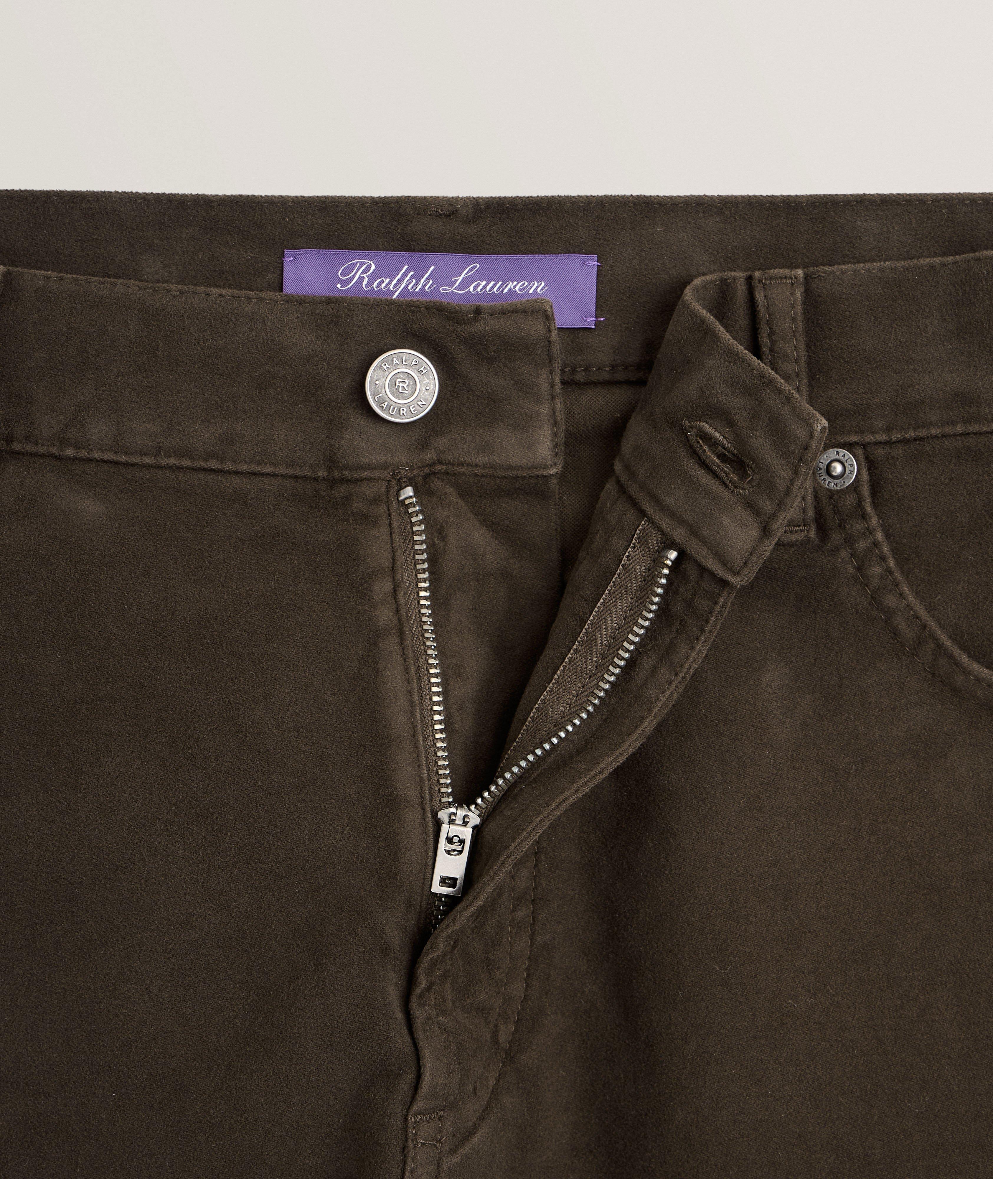 Full-Length Stretch-Cotton Slim Pants image 1