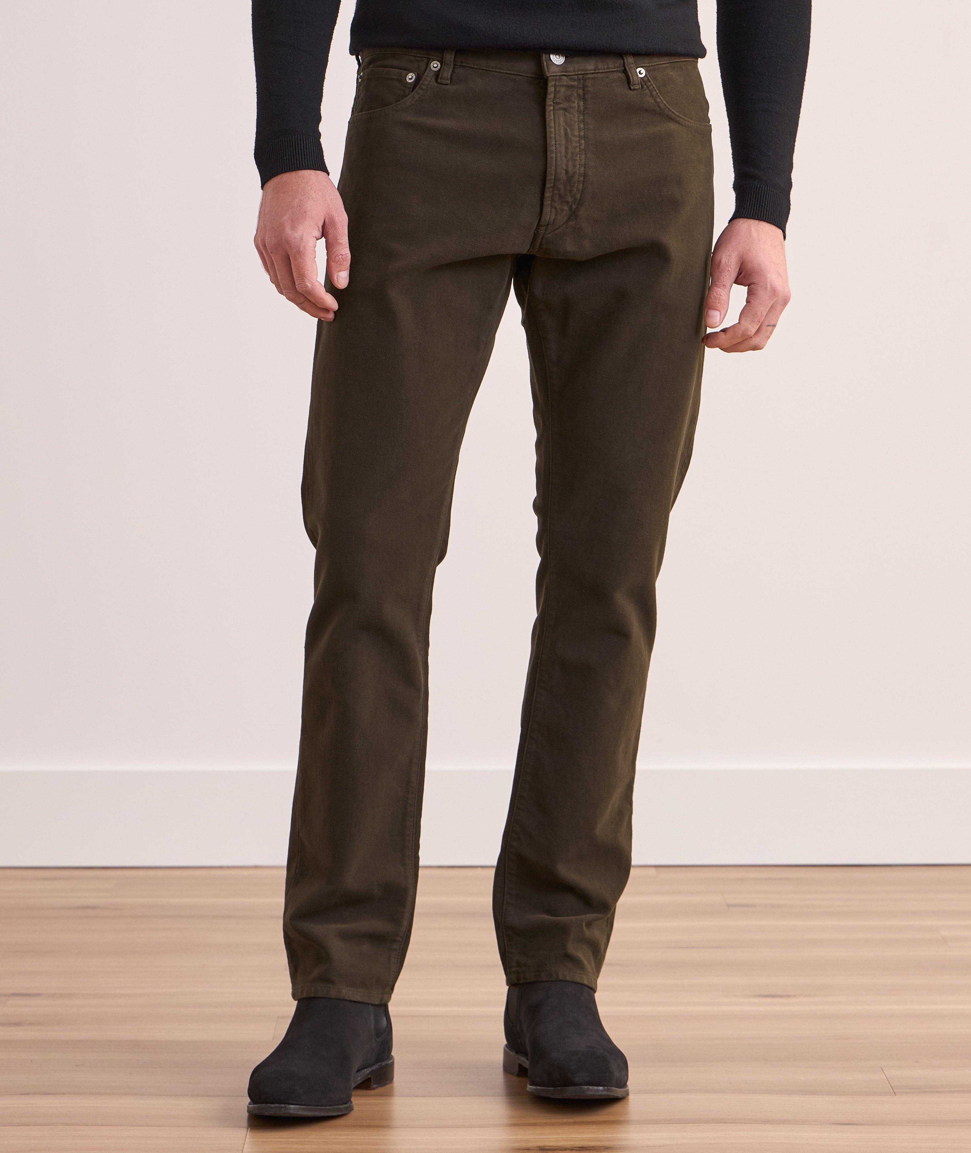 Full-Length Stretch-Cotton Slim Pants image 2