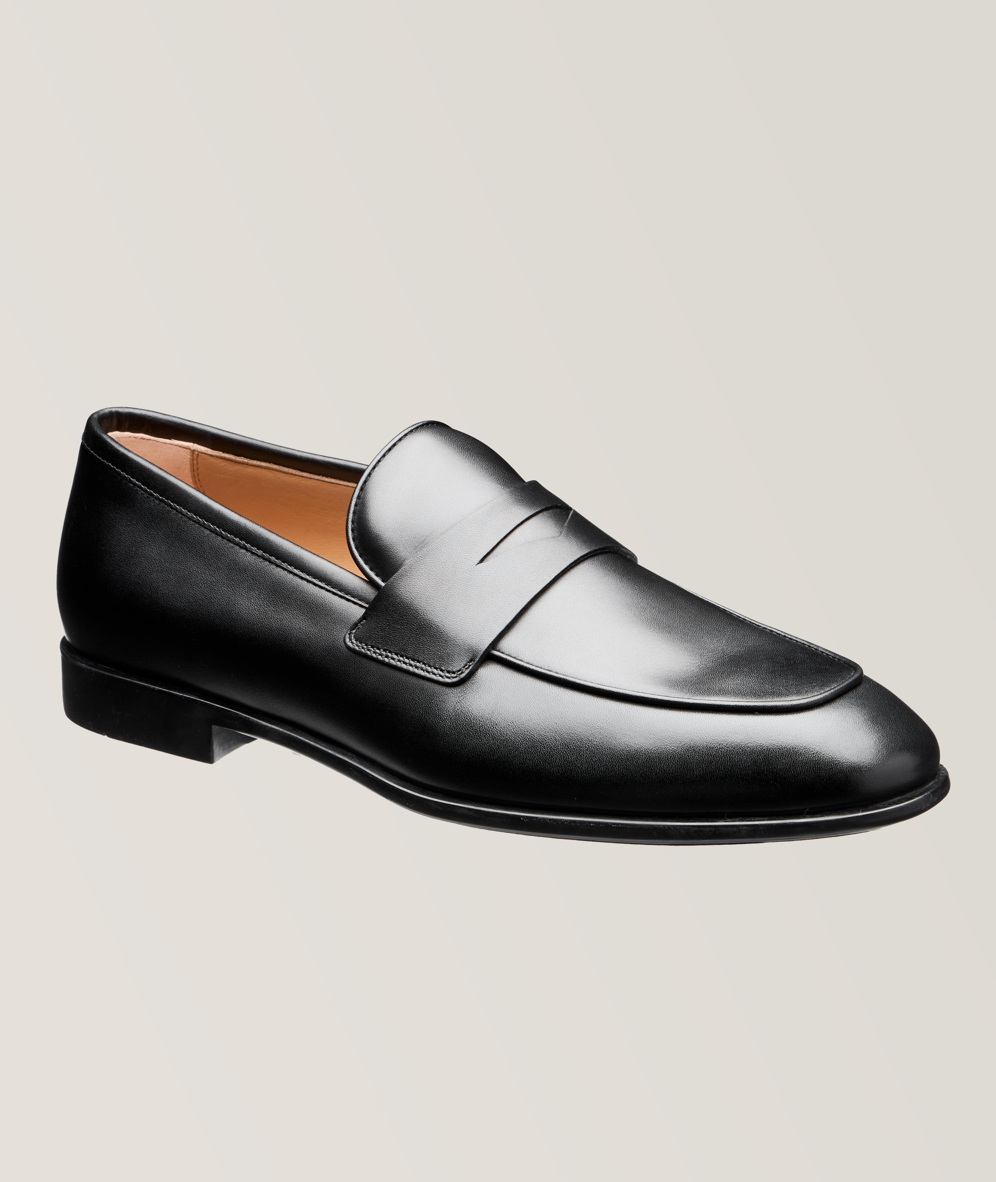 Ferragamo Calf Leather Penny Loafers Dress Shoes Harry Rosen