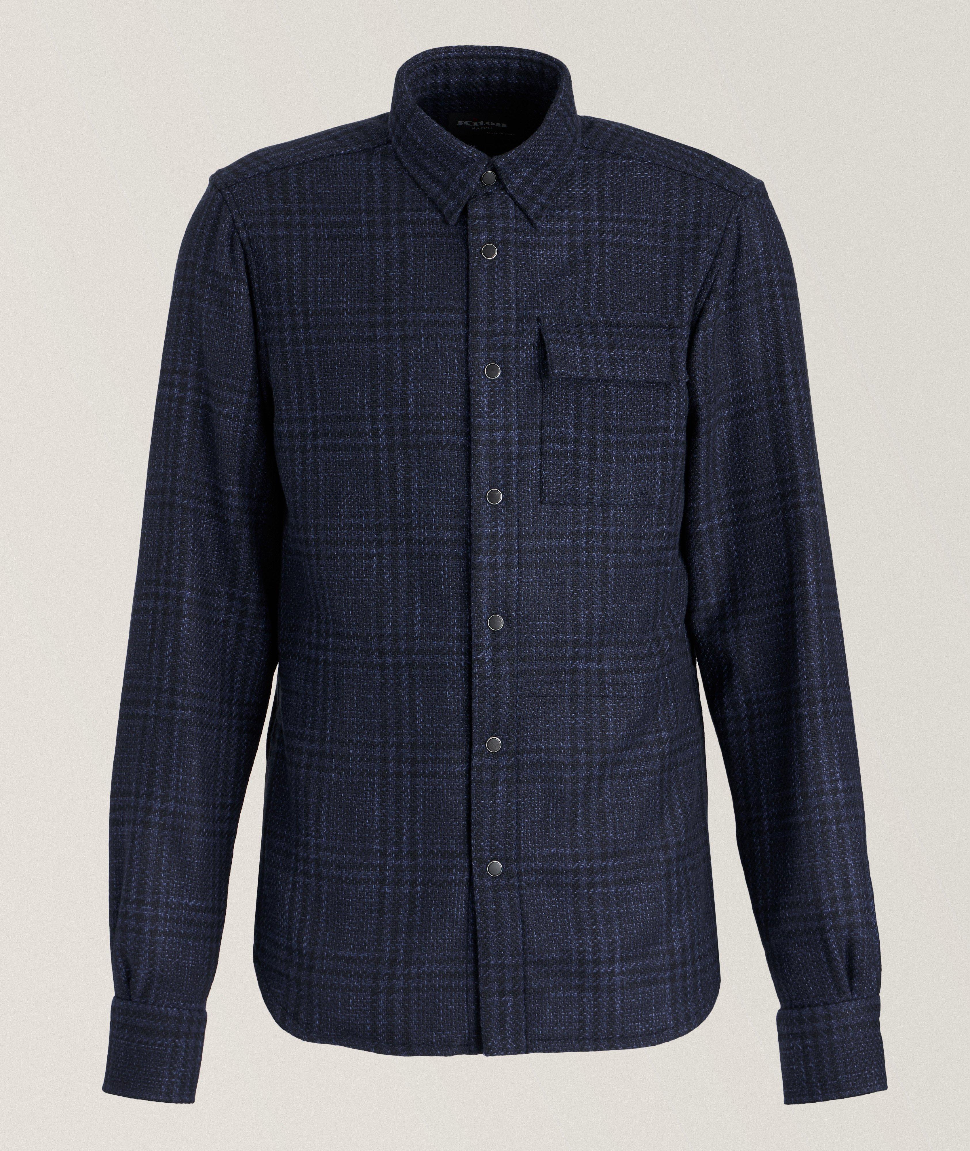 Kiton Plaid Flannel Overshirt 