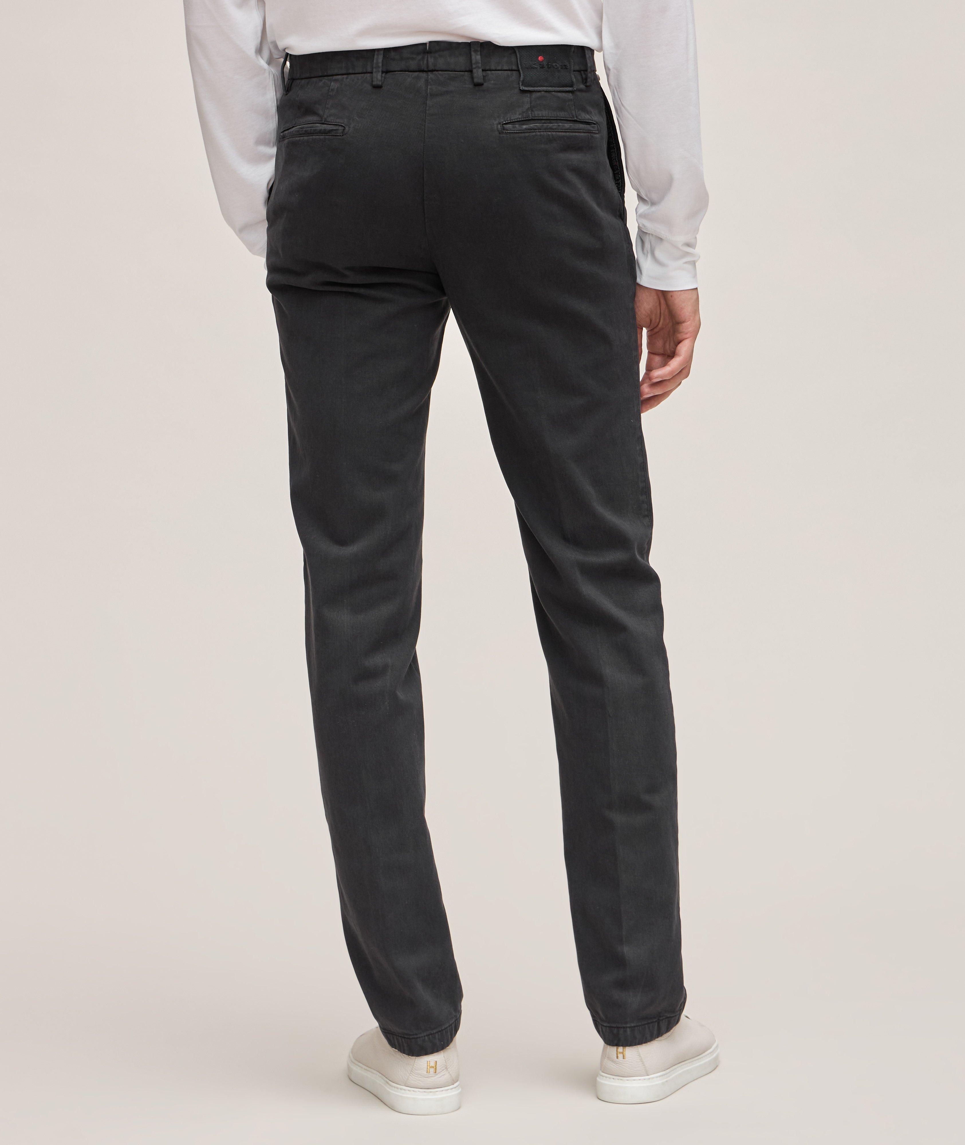 Cotton-Blend Classic Sports Trousers image 2