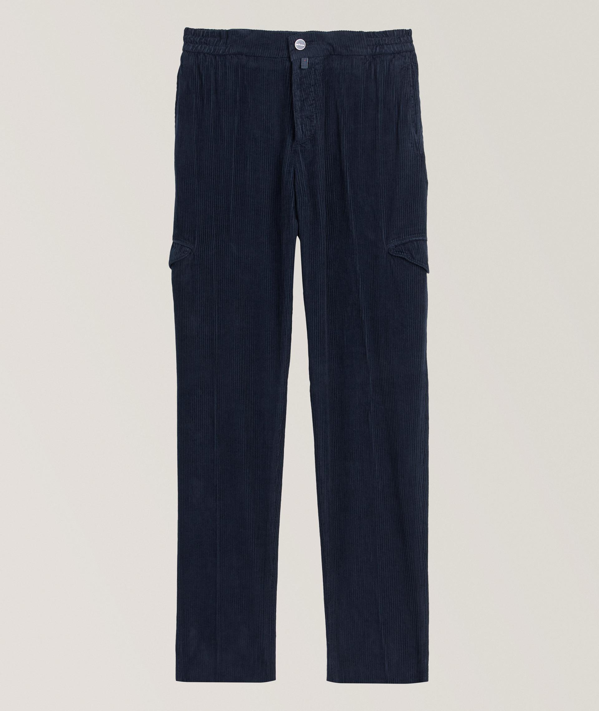 Corduroy Drawstring Cargo Pants image 0