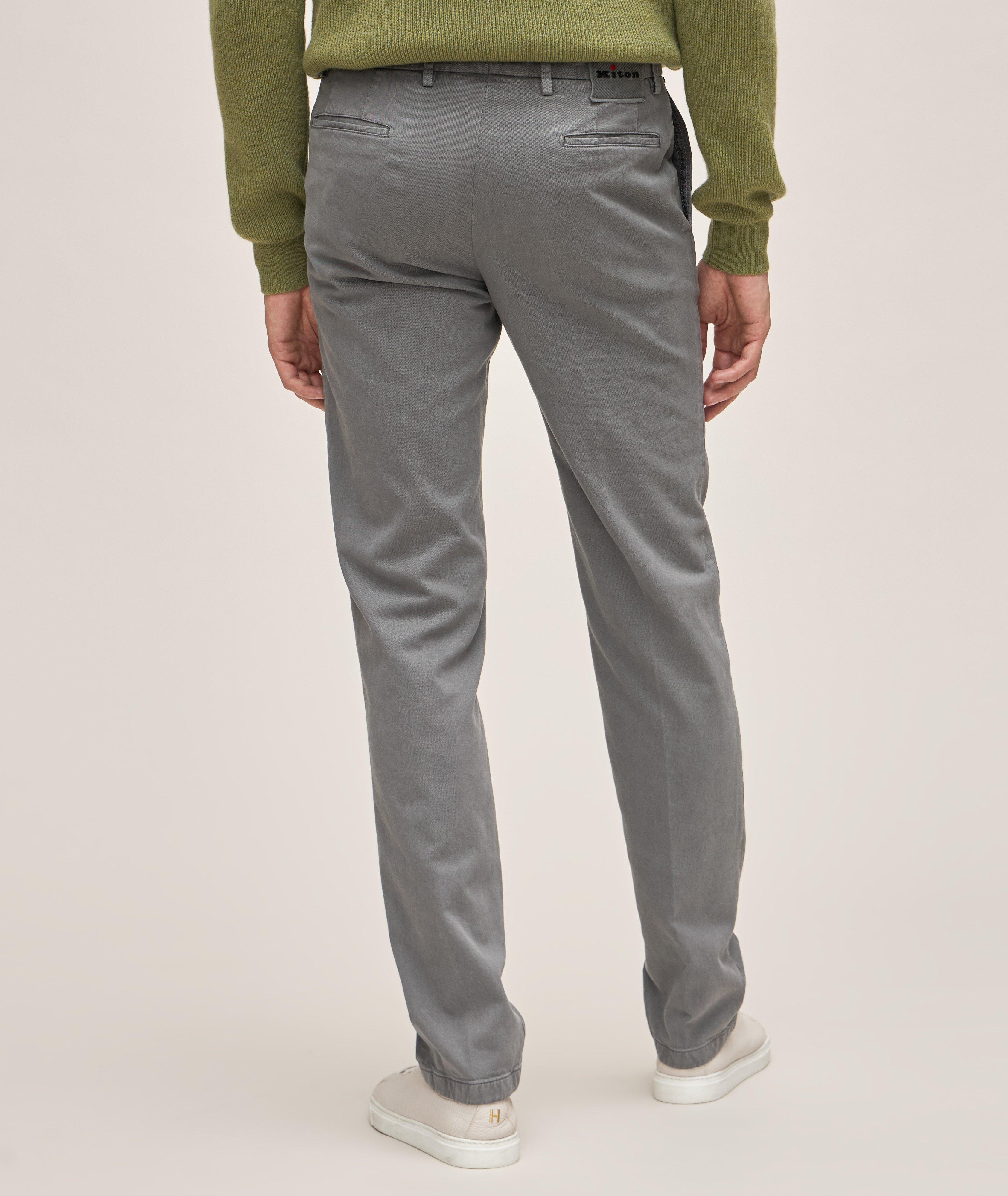 Cotton-Blend Classic Sports Trousers image 2