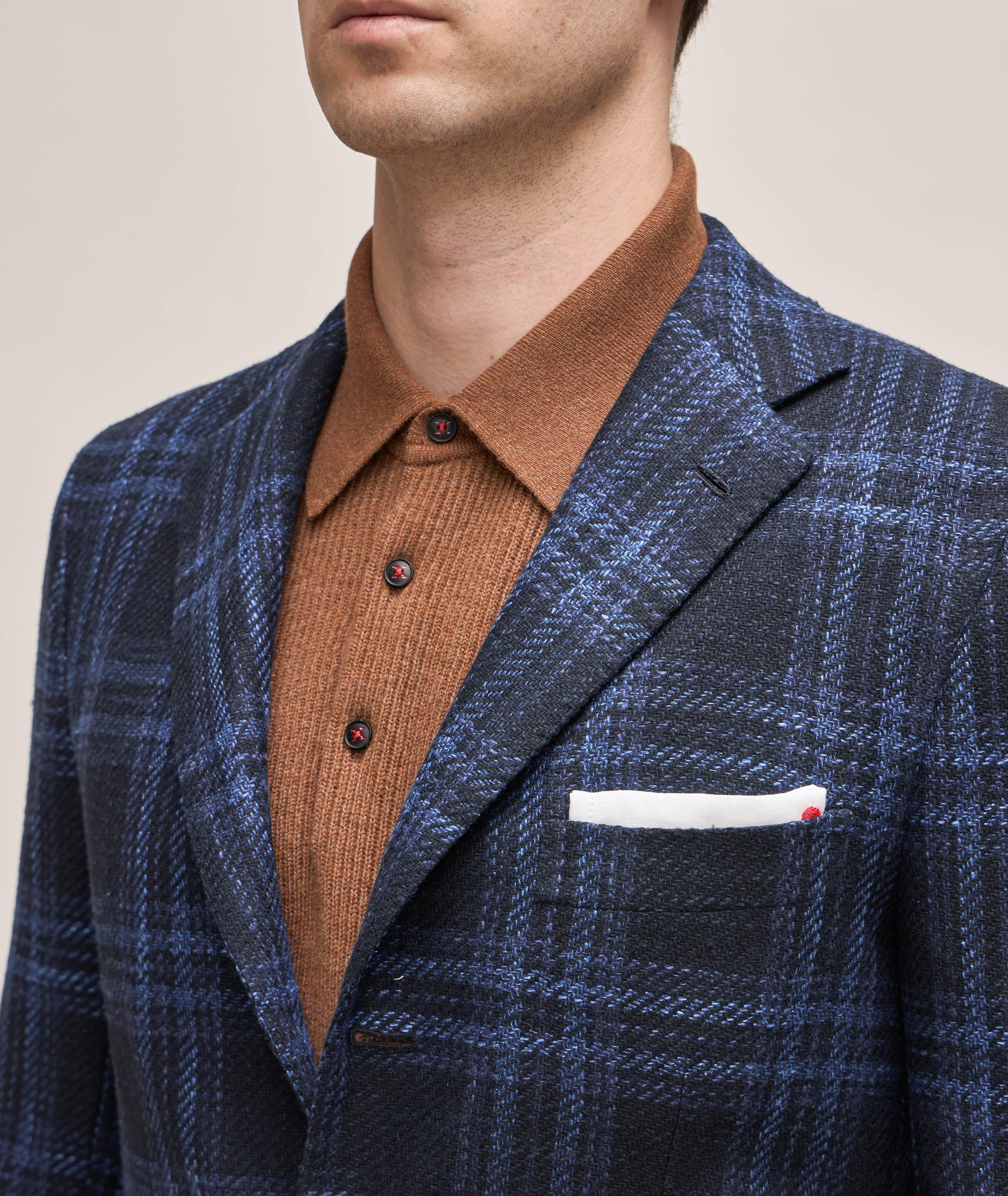 Plaid Virgin Wool-Blend Sport Jacket image 3