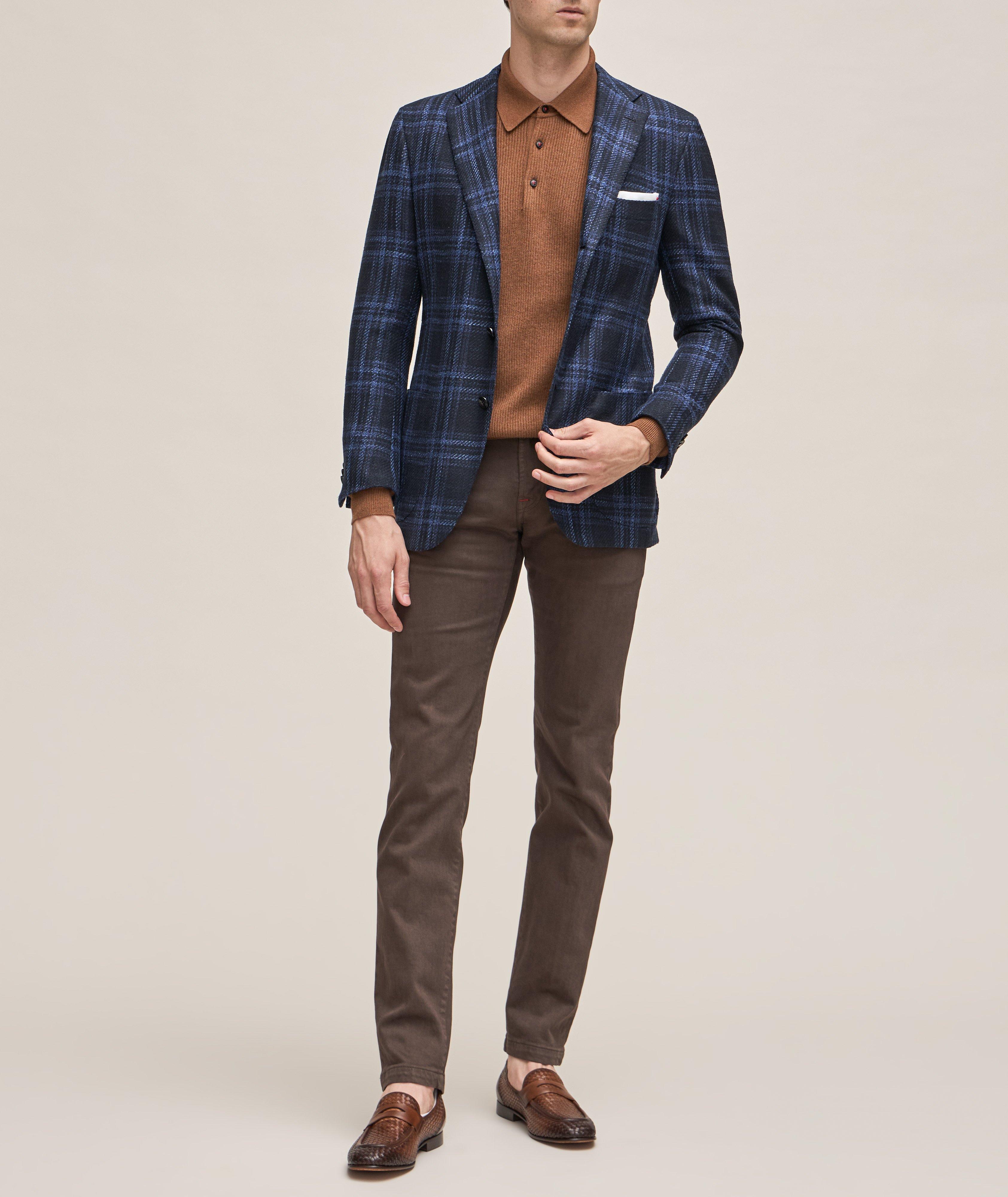 Plaid Virgin Wool-Blend Sport Jacket image 4