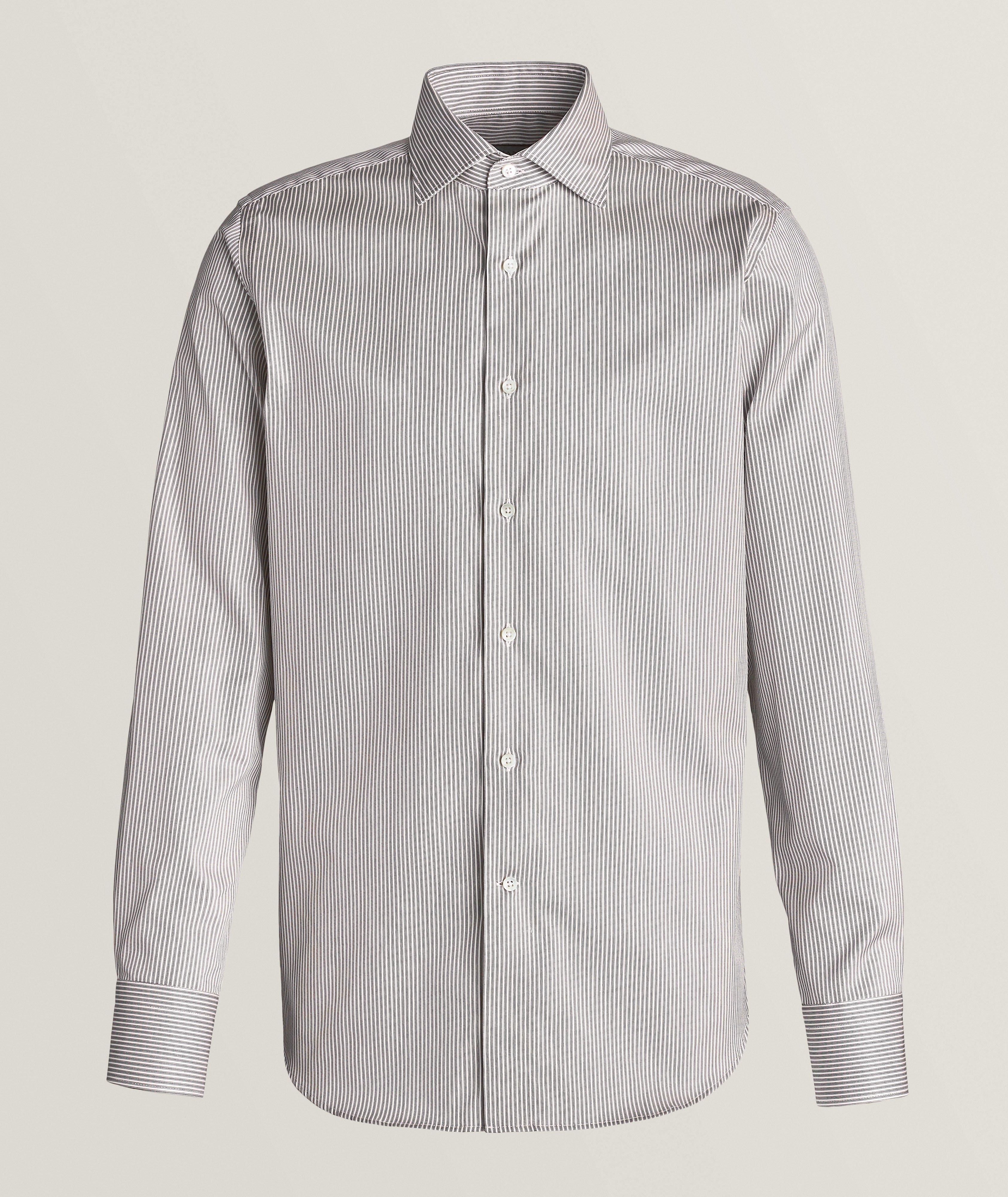 Impeccable Pinstripe Cotton Shirt  image 0