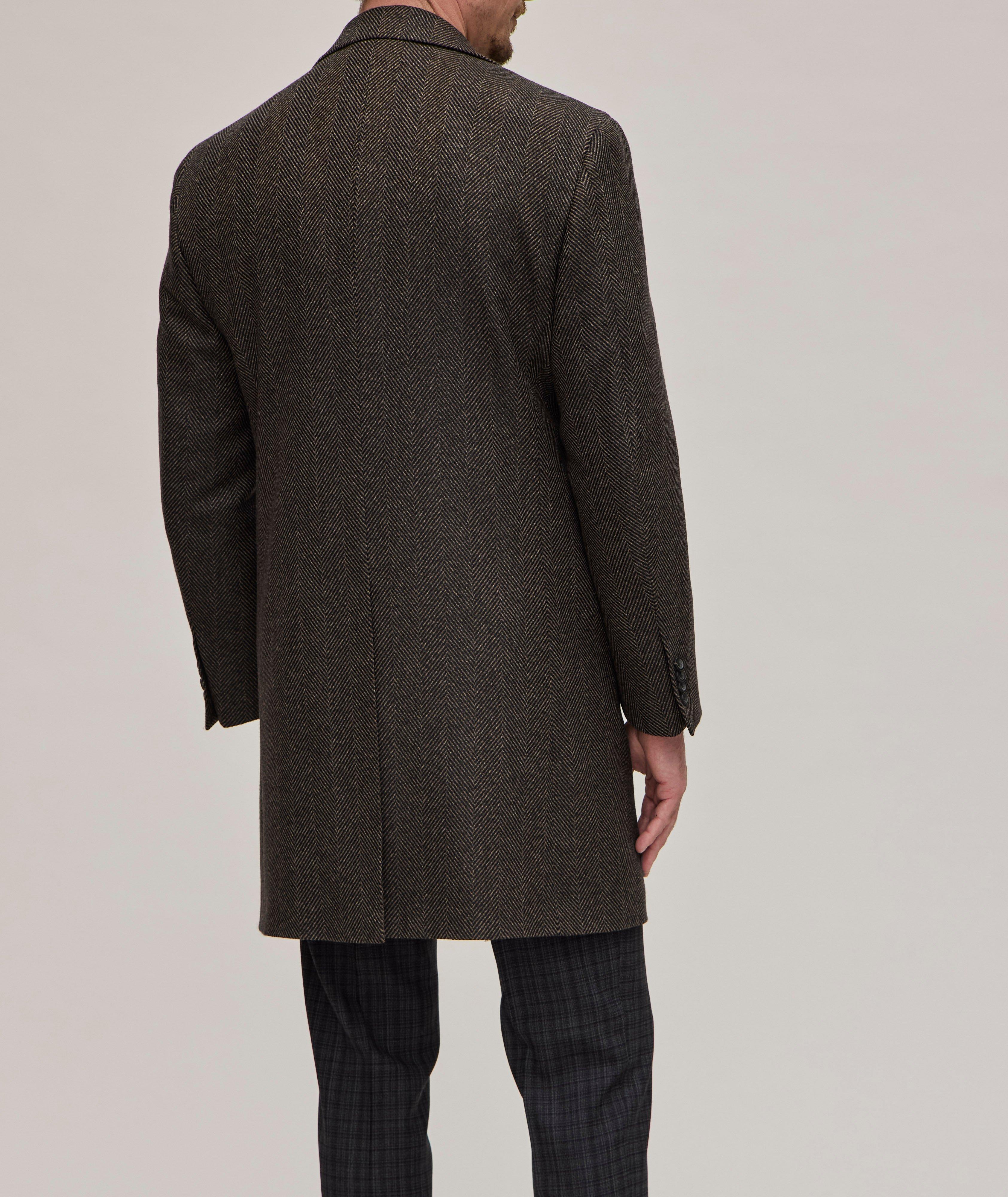 Kei Herringbone Wool-Cashmere Overcoat image 2