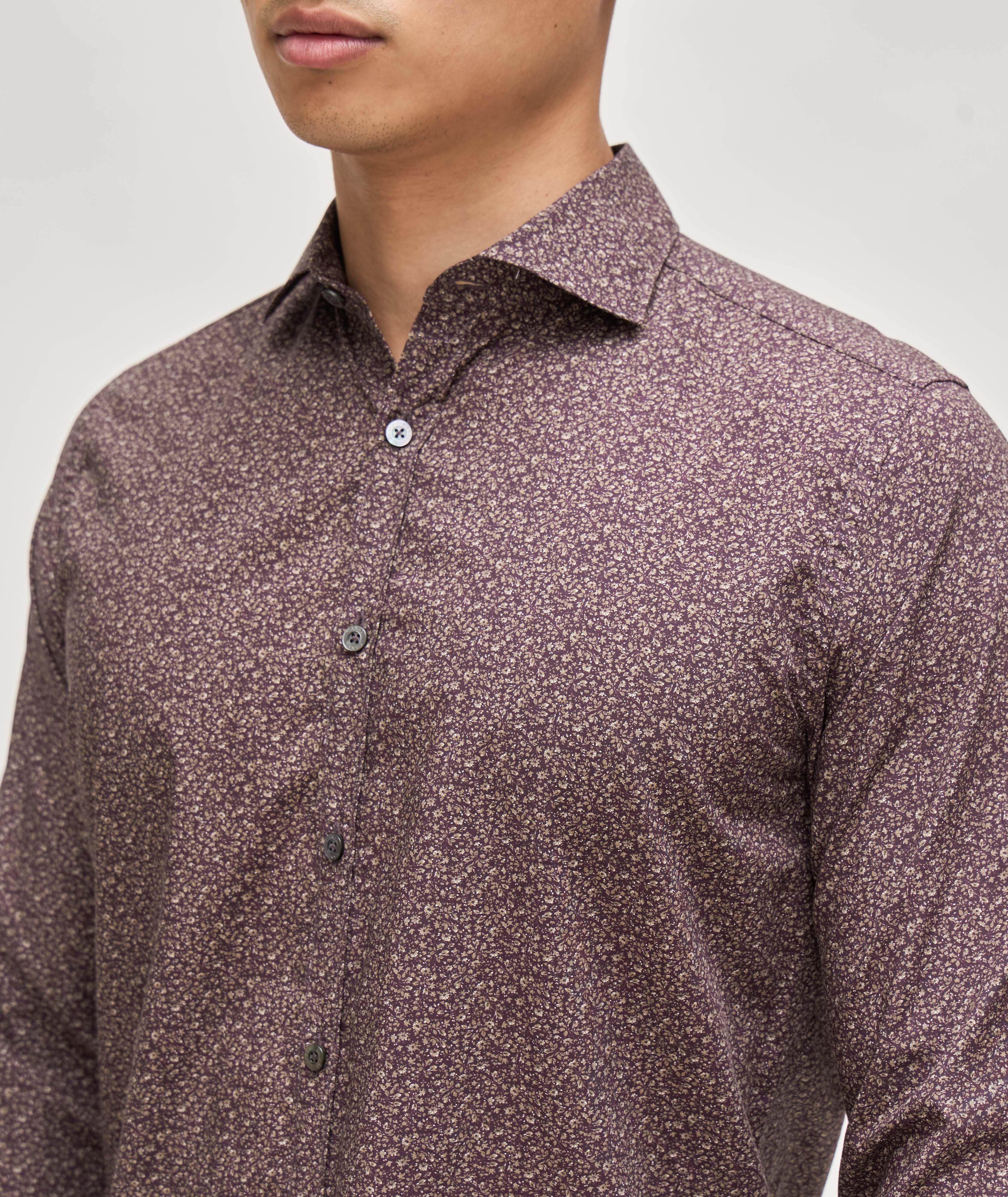 Chemise décontractée en coton à motif floral image 3