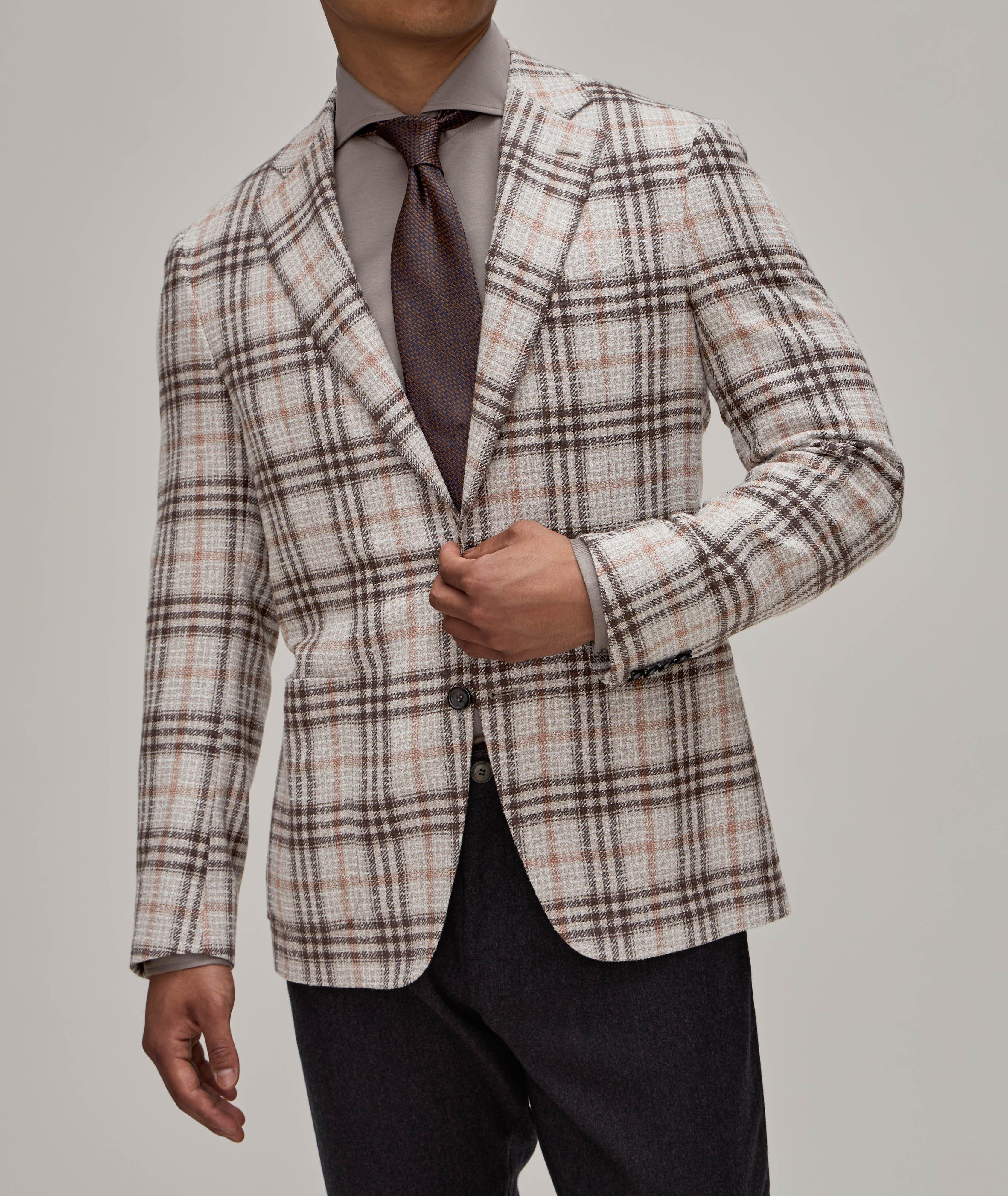 Kei Checkered Wool-Blend Sport Jacket image 1