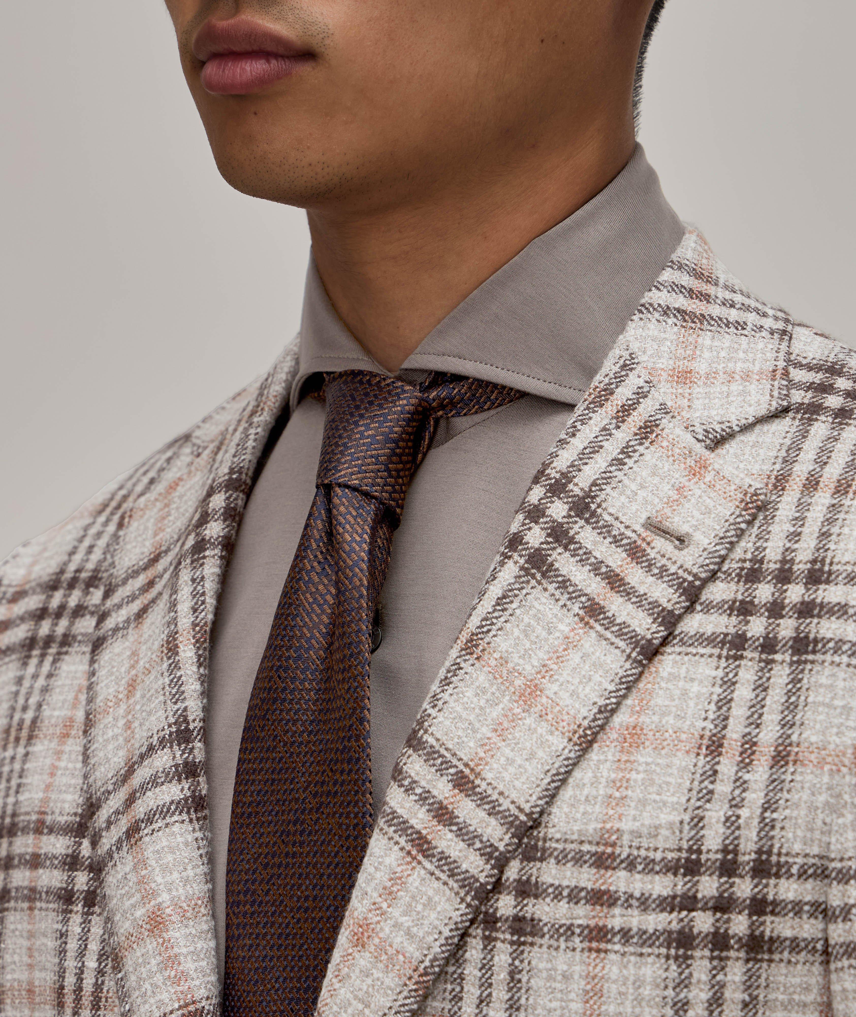 Kei Checkered Wool-Blend Sport Jacket image 3